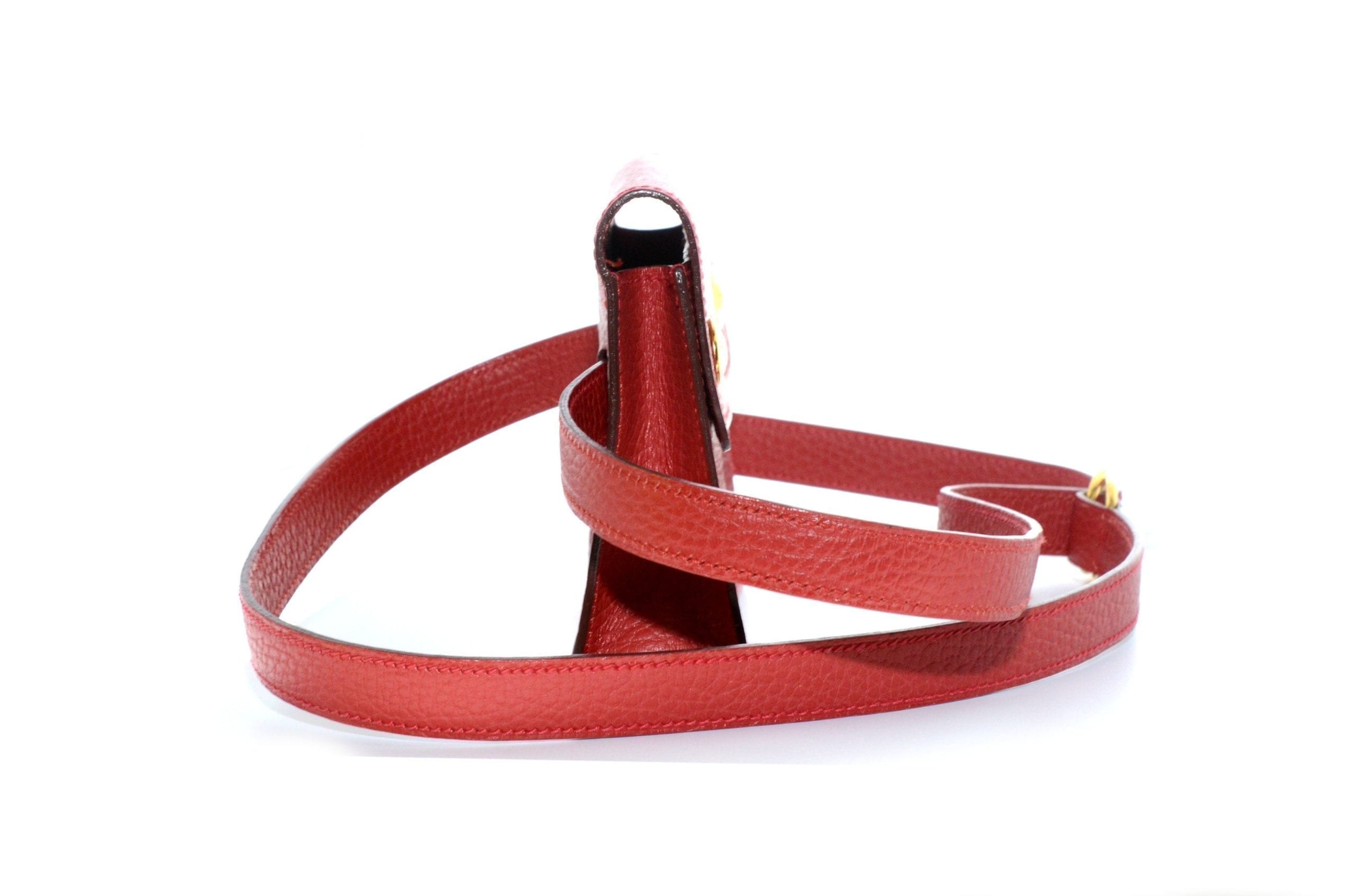 HERMÈS Leather Flap Bum Leather Pochette Waist bag