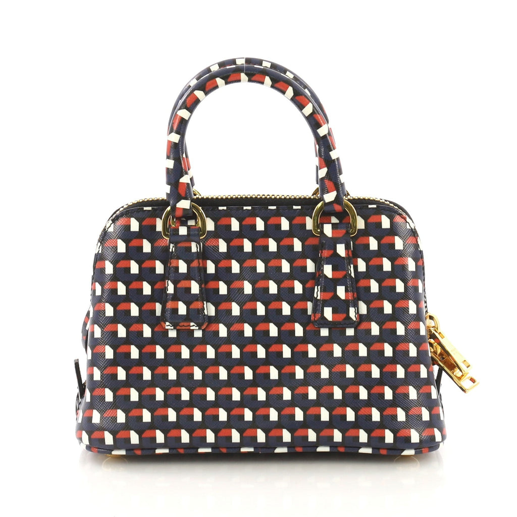 Promenade Handbag Printed Saffiano Leather Mini