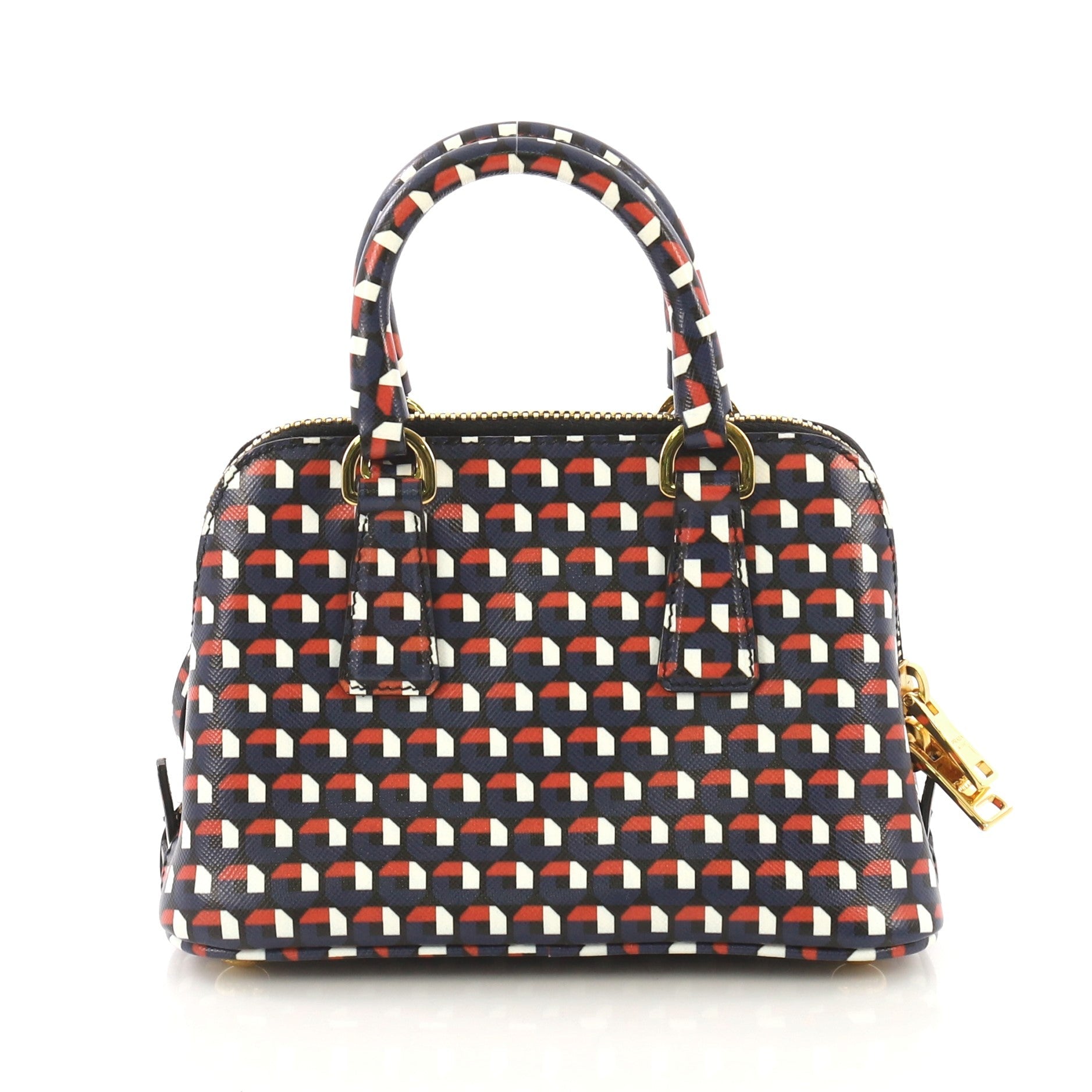 Promenade Handbag Printed Saffiano Leather Mini