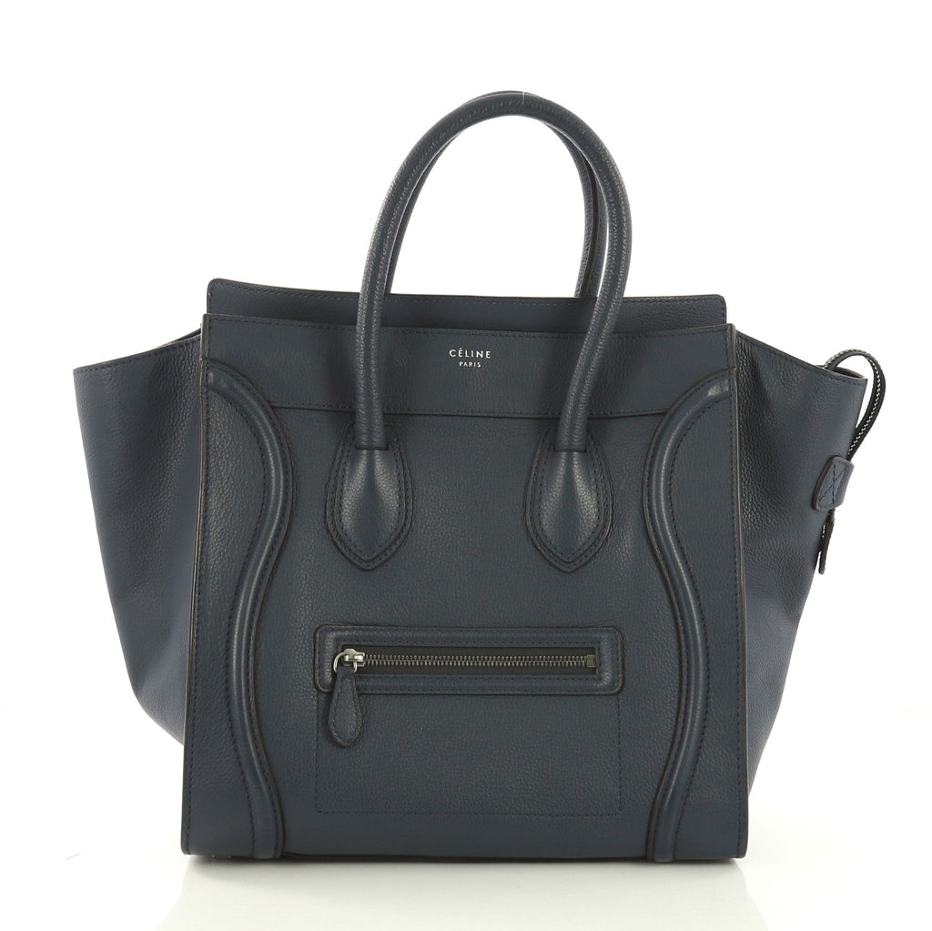 Luggage Handbag Grainy Leather Mini