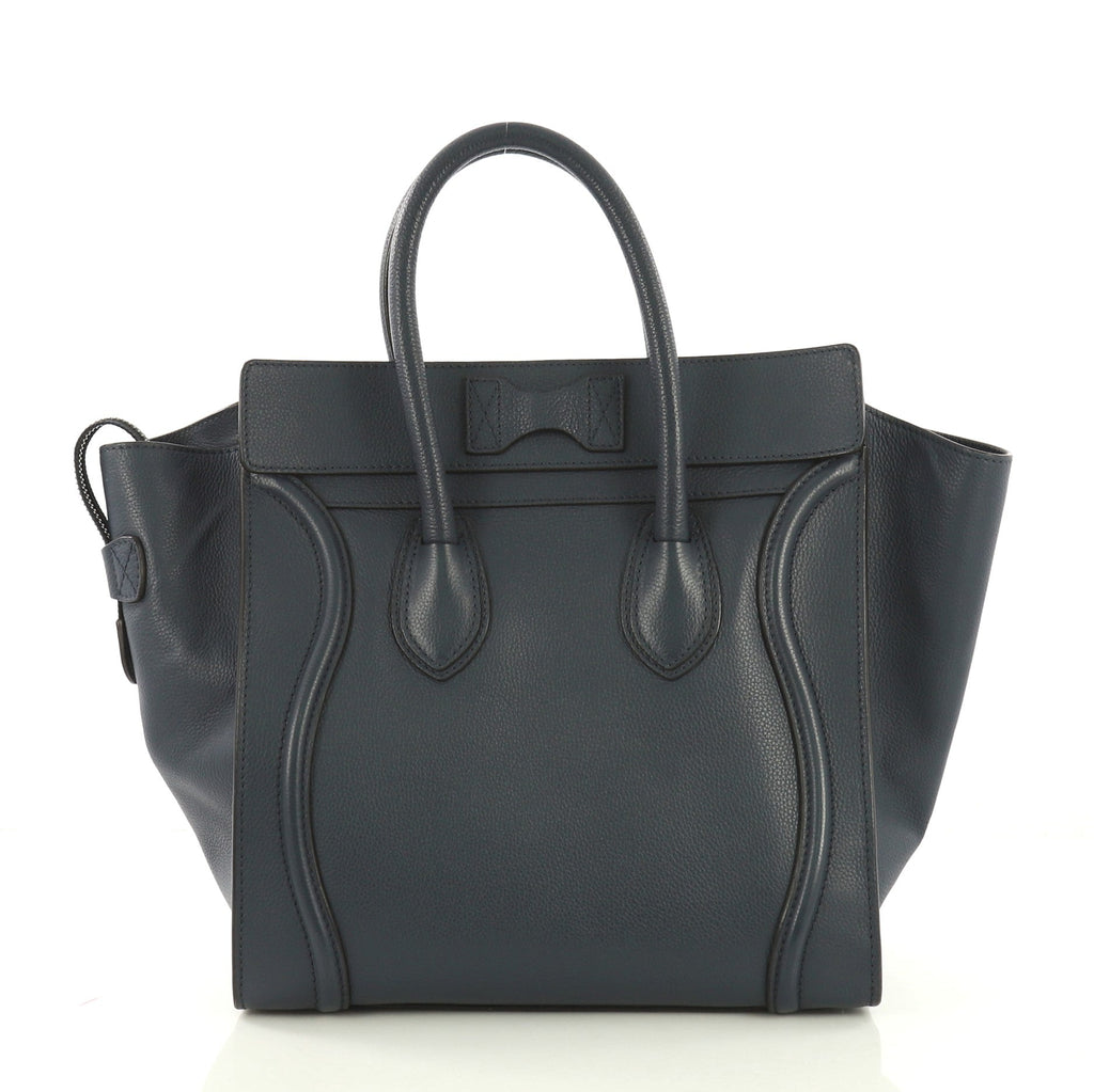 Luggage Handbag Grainy Leather Mini