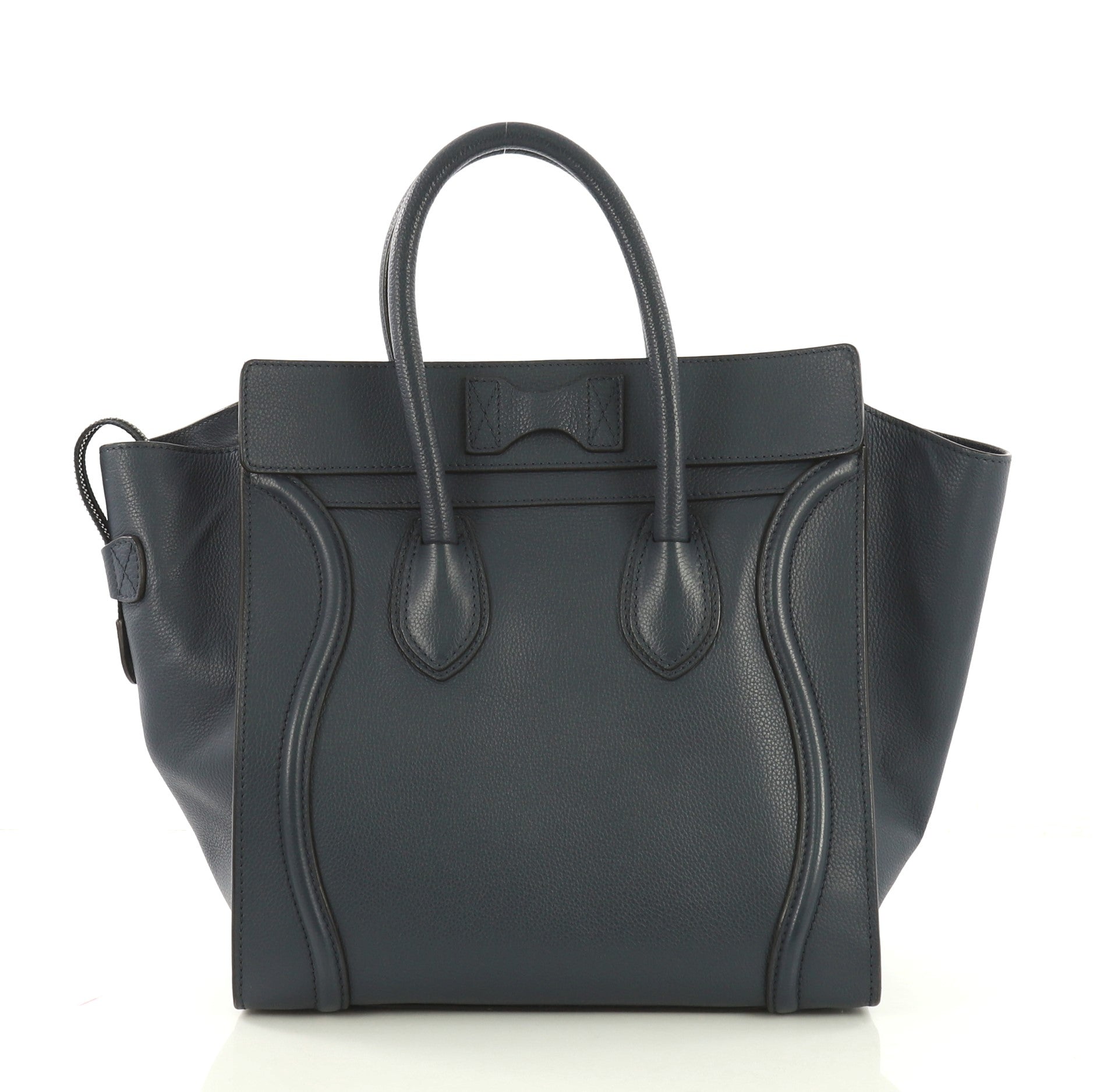 Luggage Handbag Grainy Leather Mini
