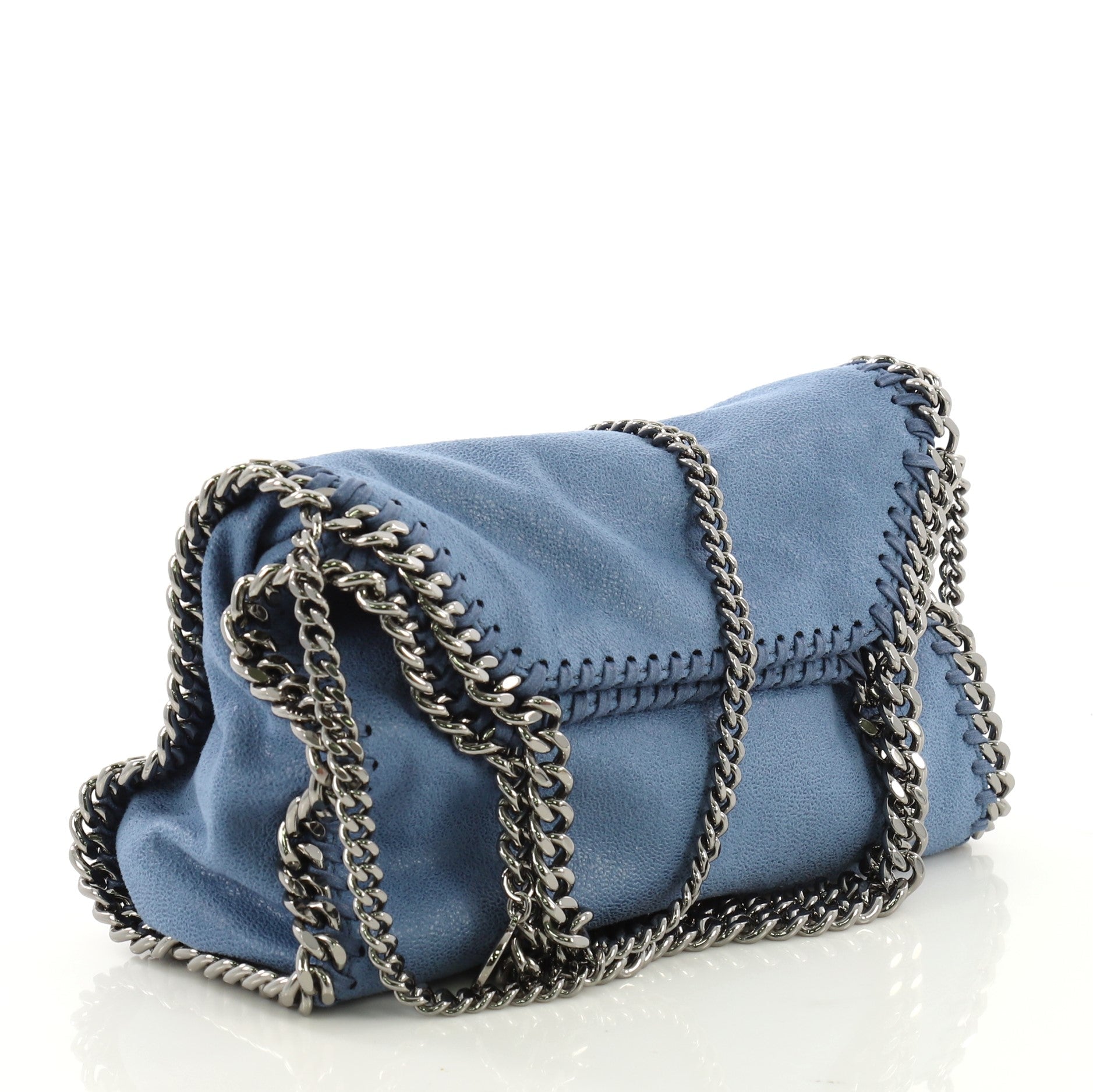 Falabella Fold Over Crossbody Bag Shaggy Deer Mini