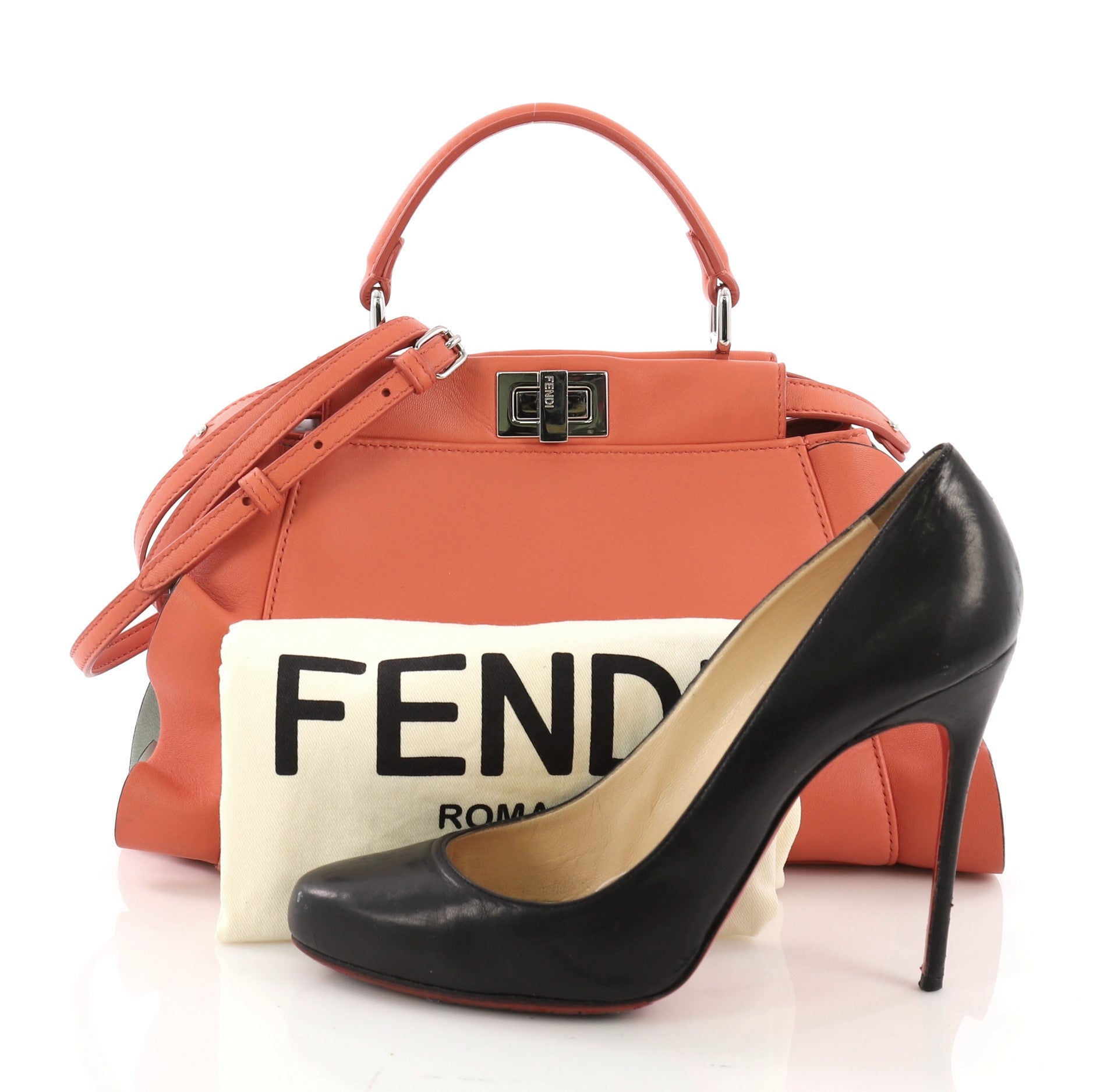 Peekaboo Wave Handbag Leather Mini