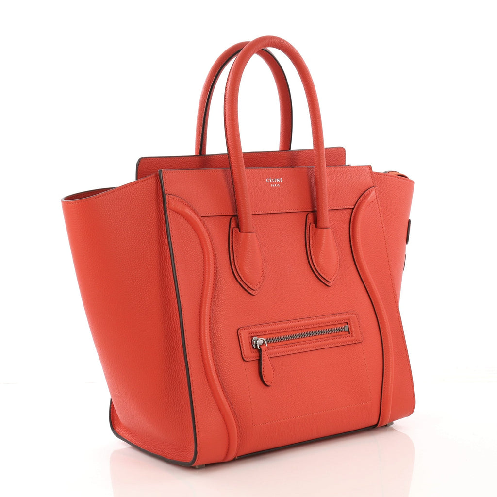 Luggage Handbag Grainy Leather Mini