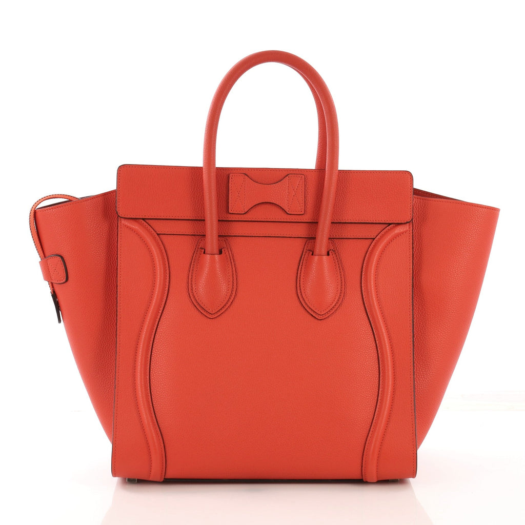 Luggage Handbag Grainy Leather Mini
