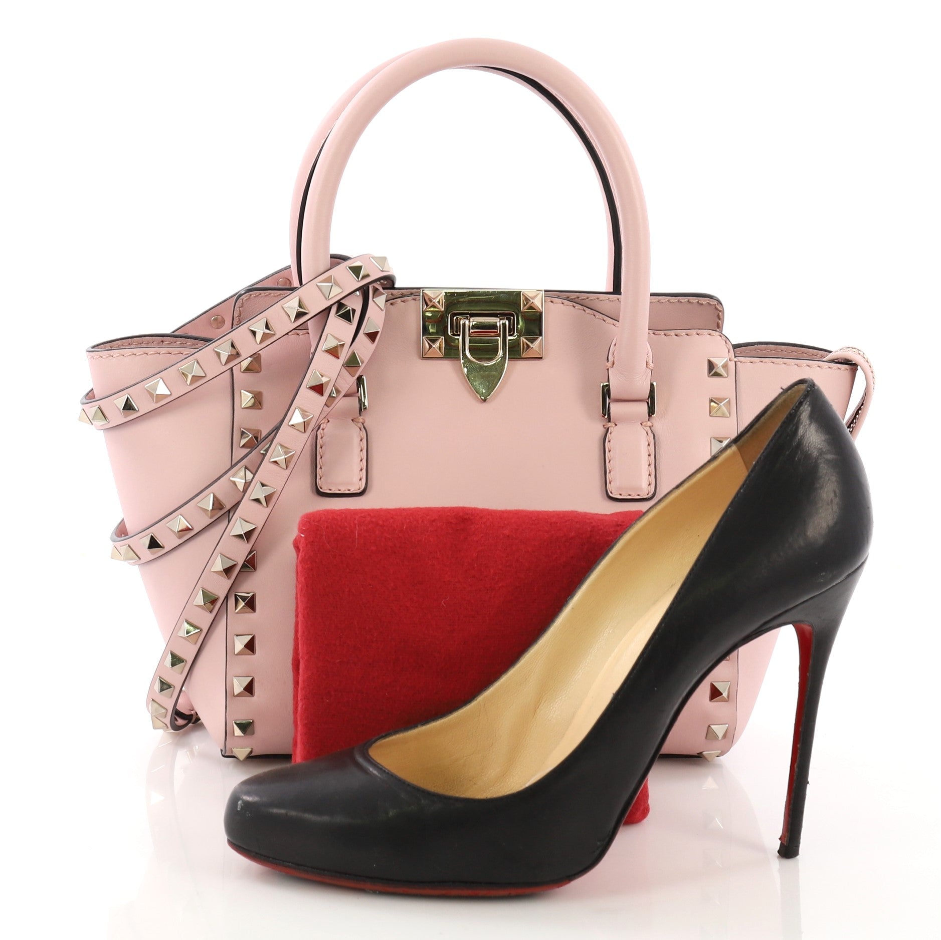 Rockstud Tote Rigid Leather Mini