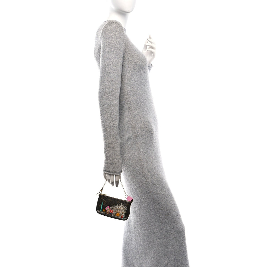 Monogram 2022 Christmas Animation Paris Mini Pochette Accessories Pink