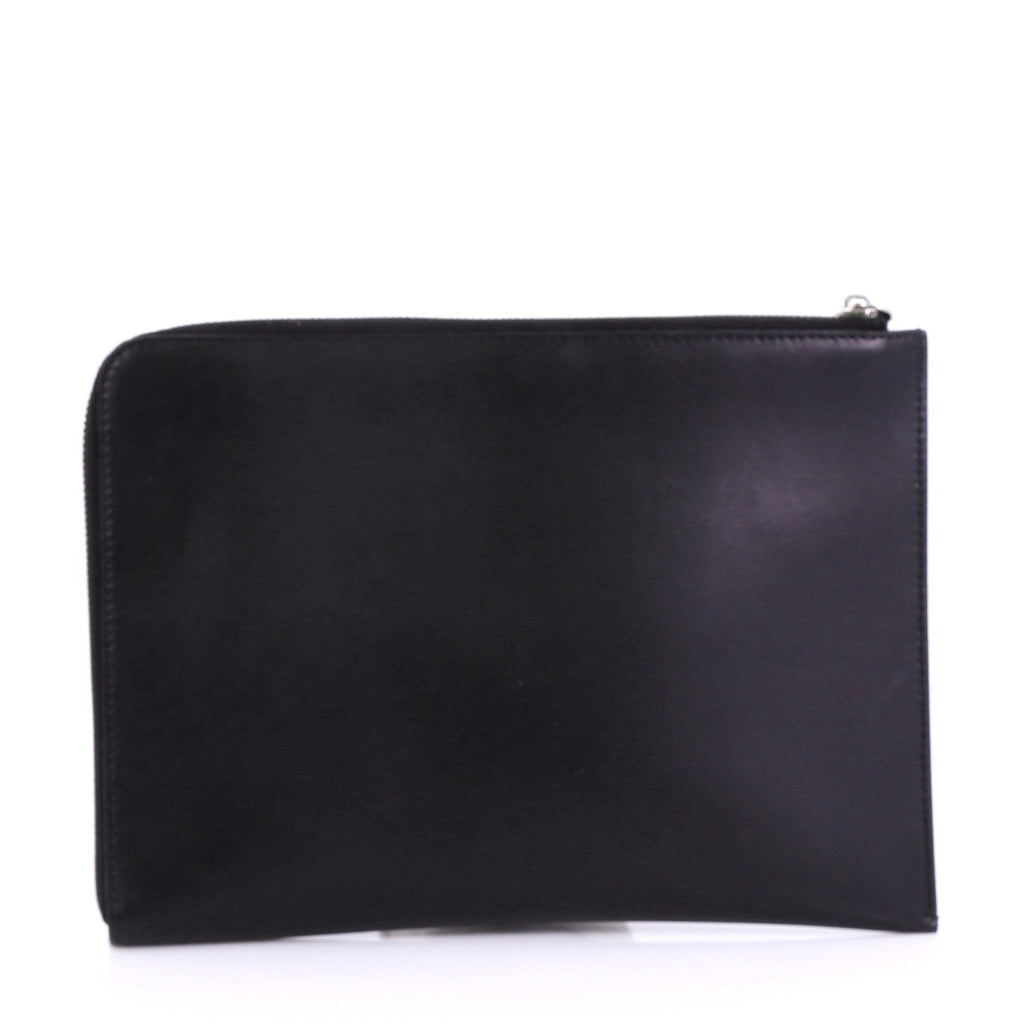 Flat Clutch Studded Leather