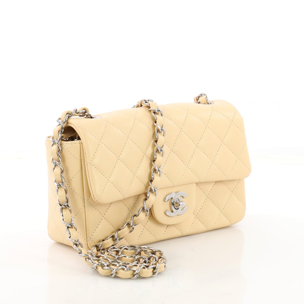 Classic Single Flap Bag Quilted Caviar Mini