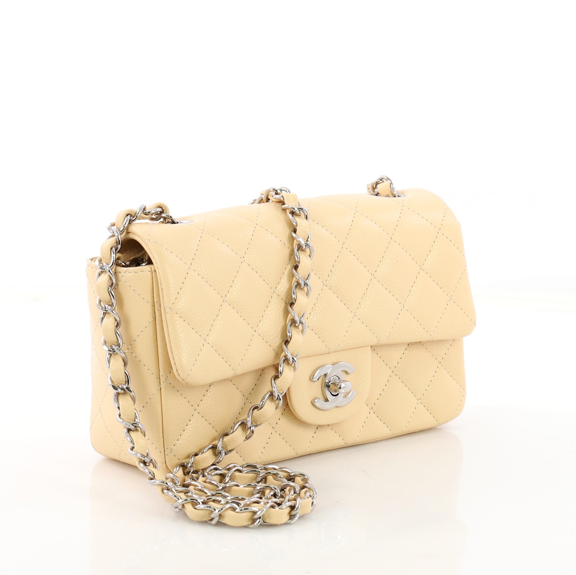 Classic Single Flap Bag Quilted Caviar Mini