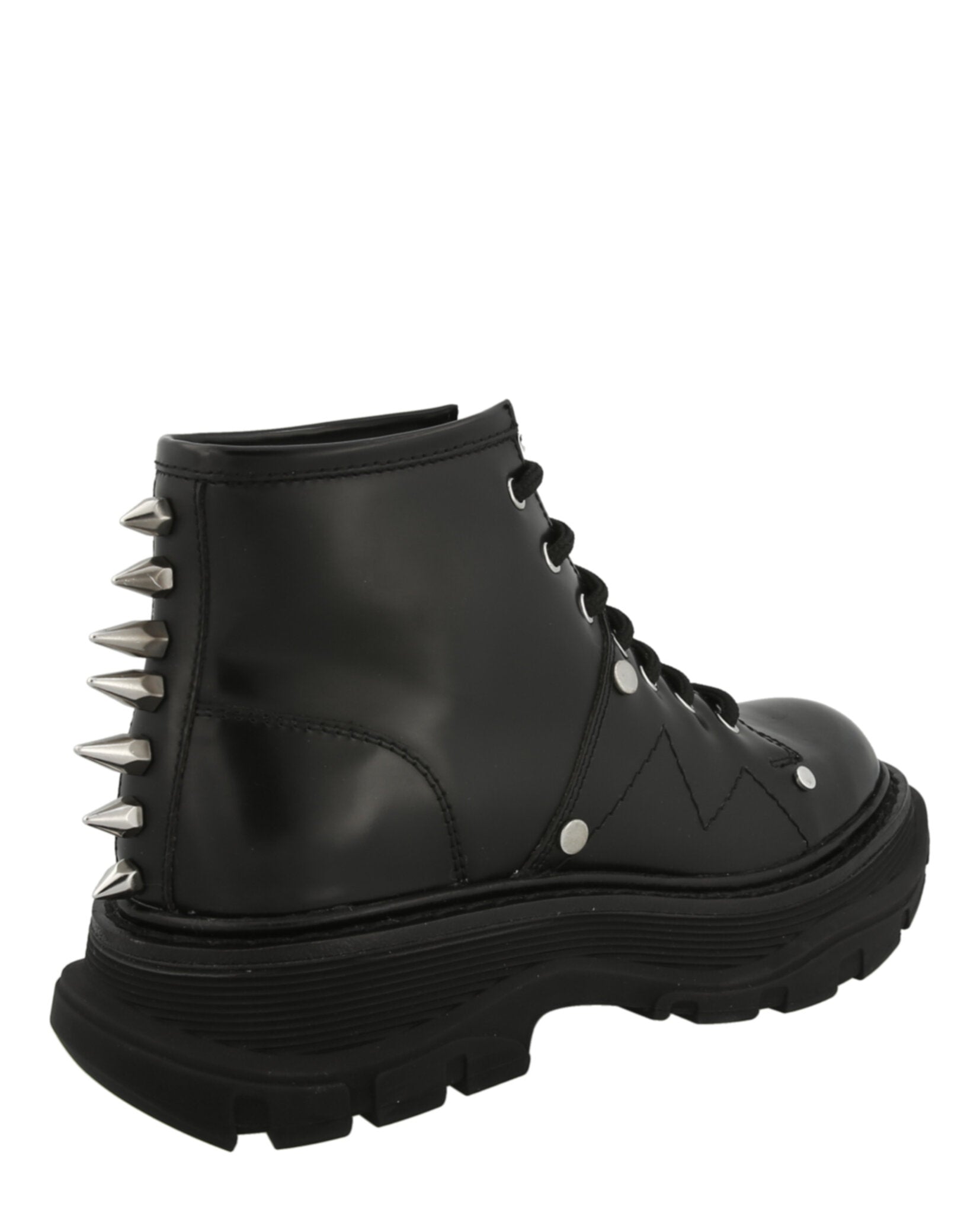 Leather Ankle Combat Boots