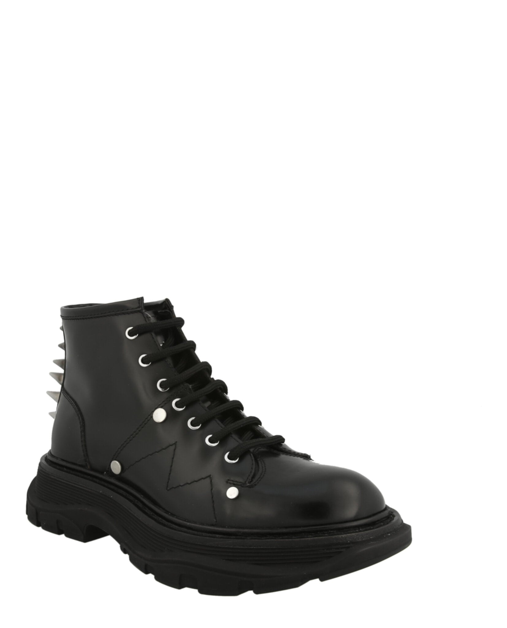 Leather Ankle Combat Boots