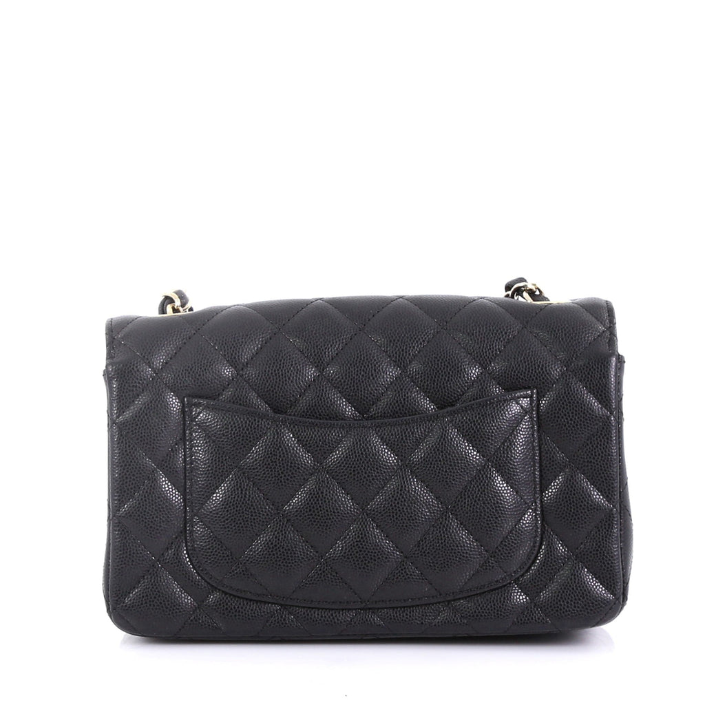 Classic Single Flap Bag Quilted Caviar Mini