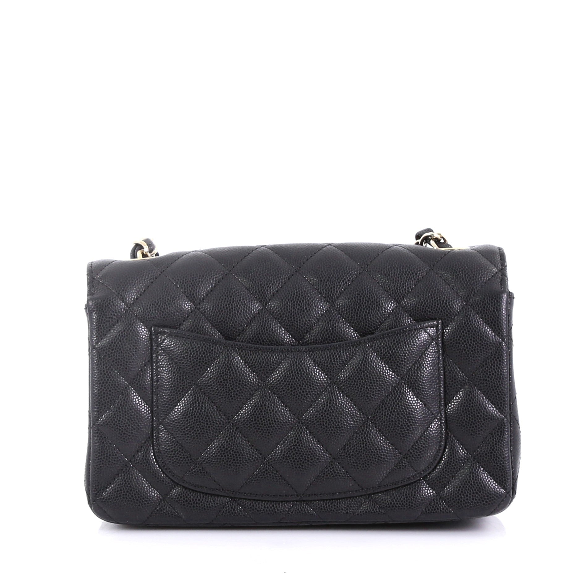 Classic Single Flap Bag Quilted Caviar Mini