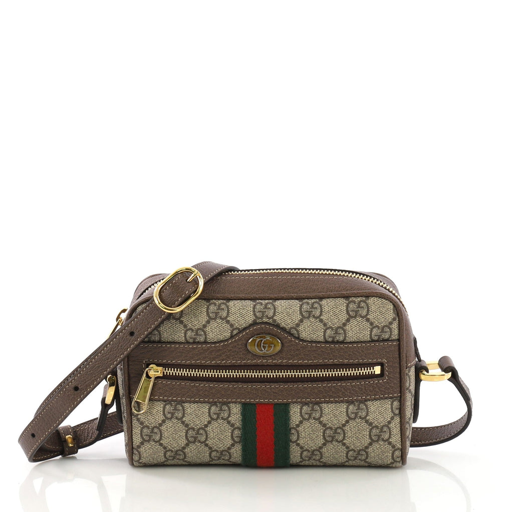 Ophidia Shoulder Bag GG Coated Canvas Mini