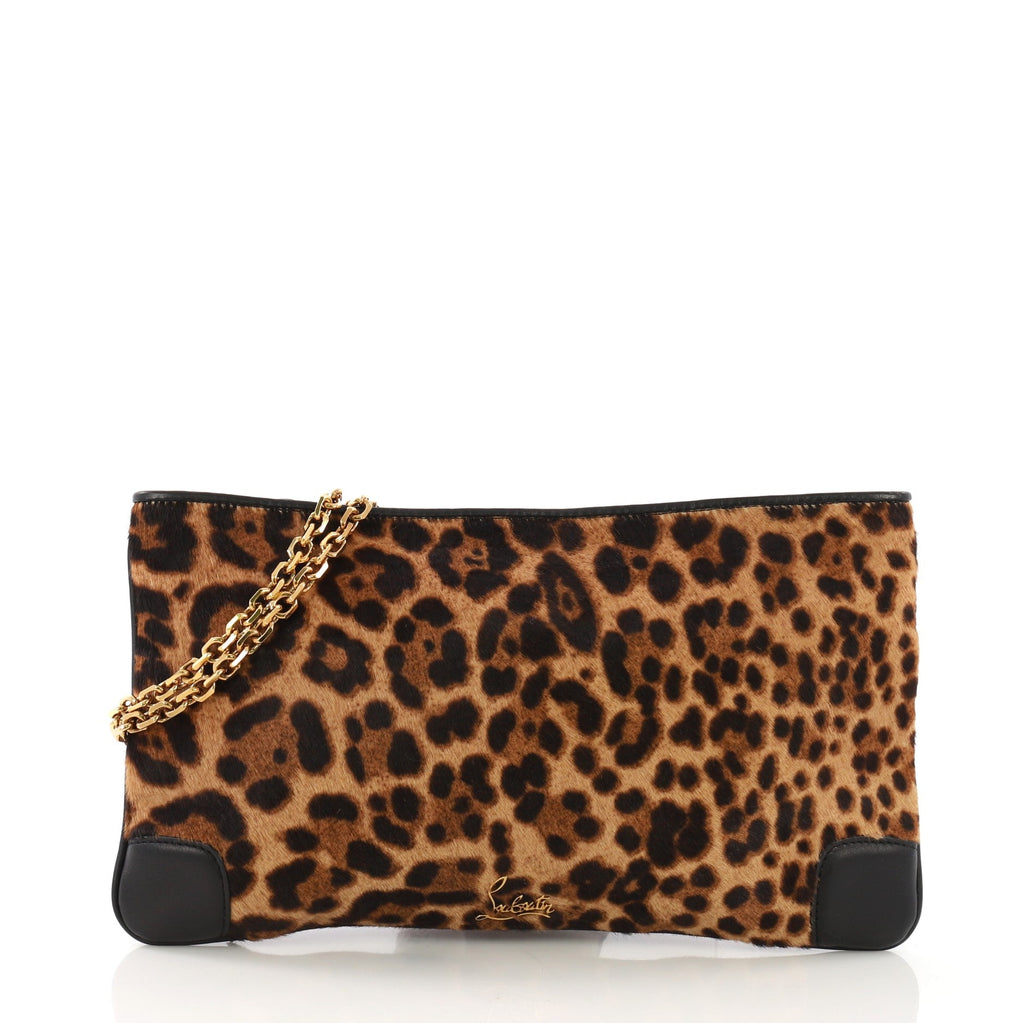 Loubiposh Clutch Pony Hair