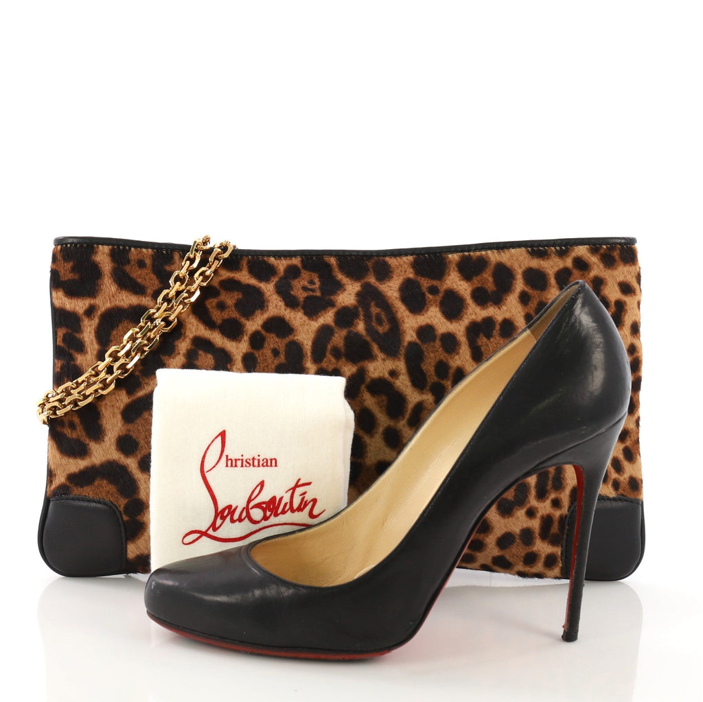 Loubiposh Clutch Pony Hair