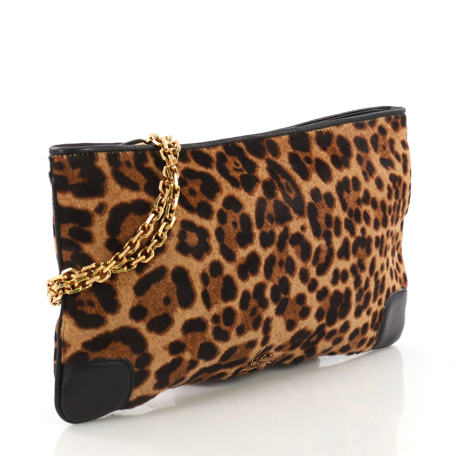 Loubiposh Clutch Pony Hair
