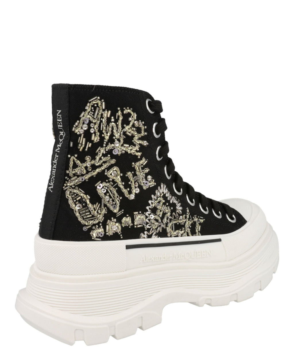 Women's Crystal Embellished Tread Slick Boots