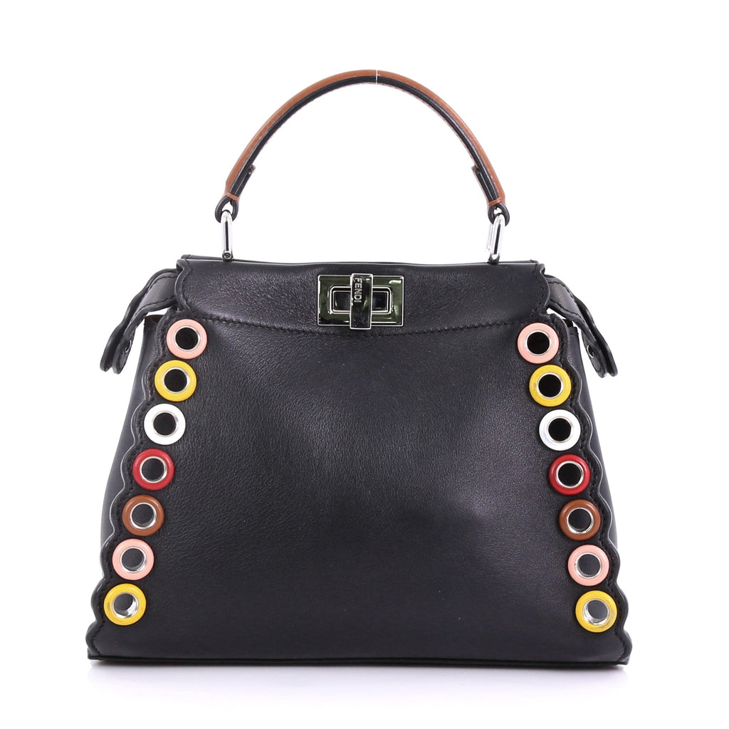 Eyelet Peekaboo Handbag Leather Mini