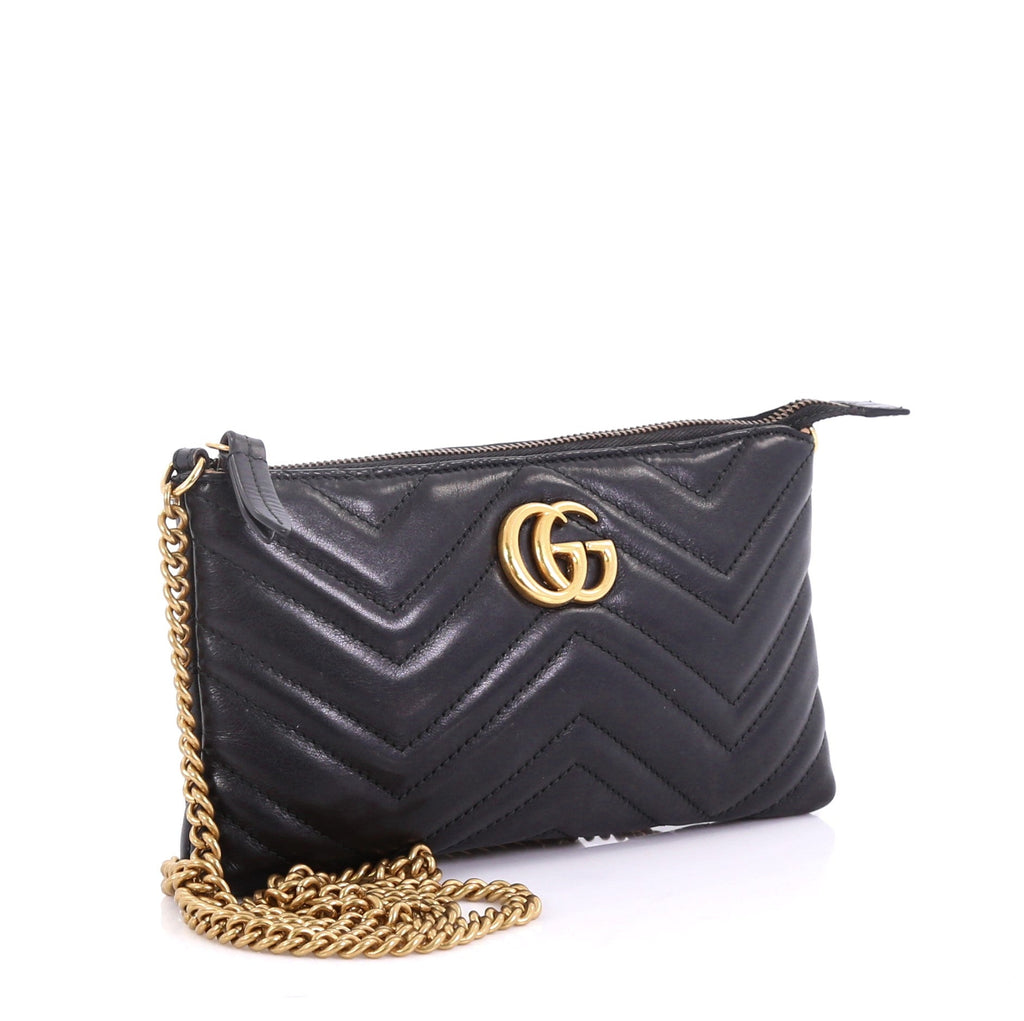 GG Marmont Chain Shoulder Bag Matelasse Leather Mini