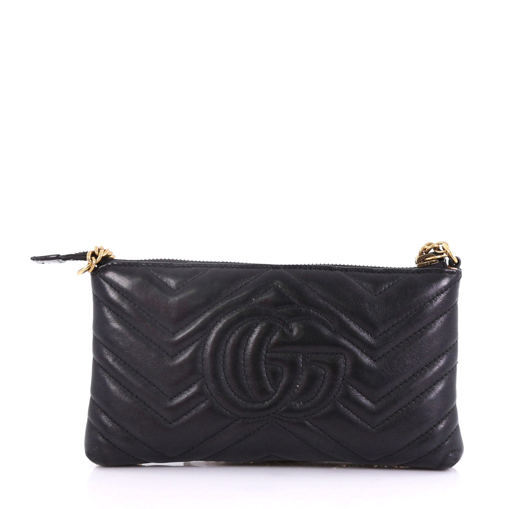 GG Marmont Chain Shoulder Bag Matelasse Leather Mini