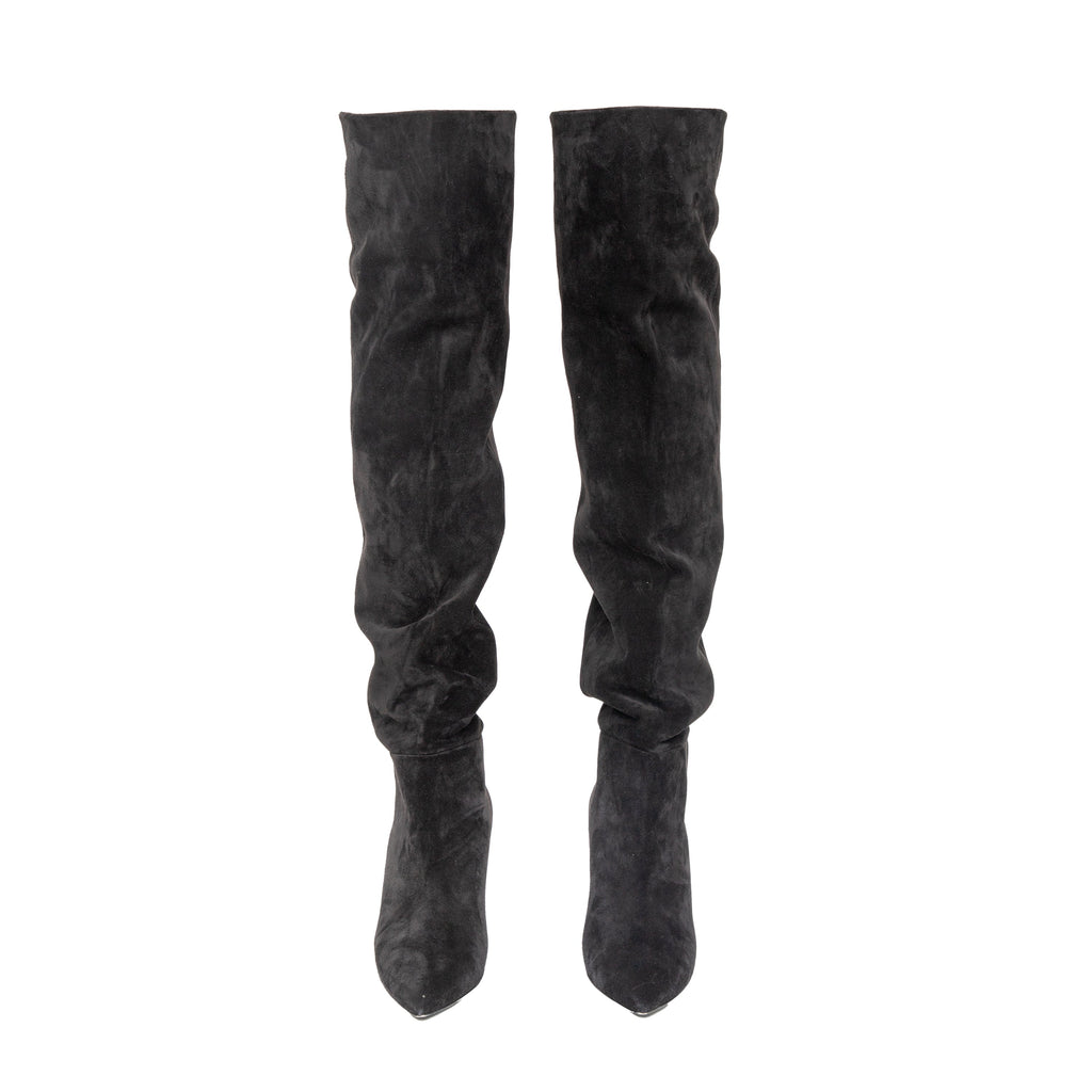 Women's Saint Laurent Era 85 Over-the-Knee Suede Boots - '10s
