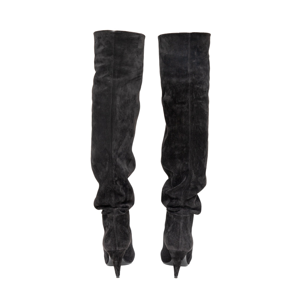 Women's Saint Laurent Era 85 Over-the-Knee Suede Boots - '10s