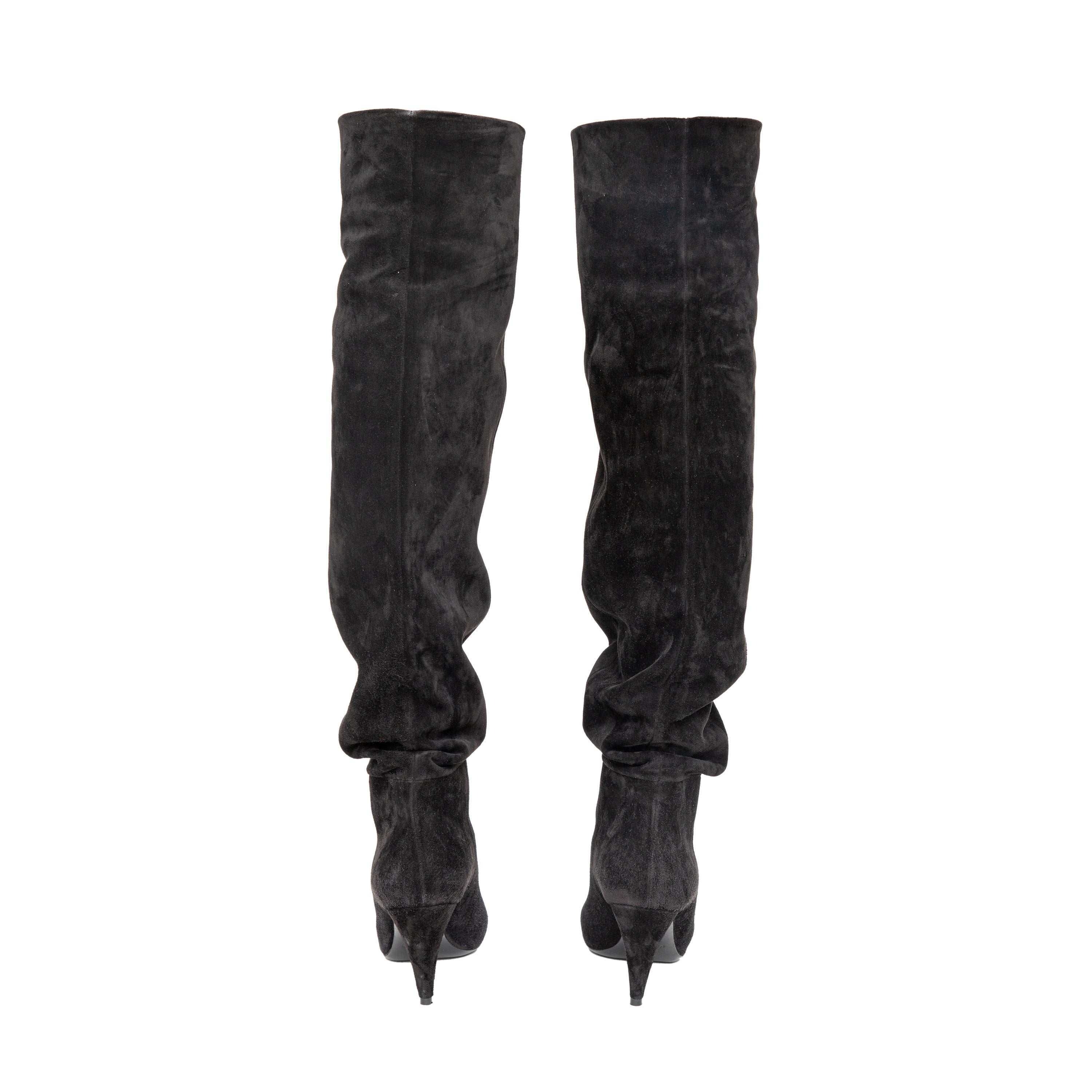 Women's Saint Laurent Era 85 Over-the-Knee Suede Boots - '10s
