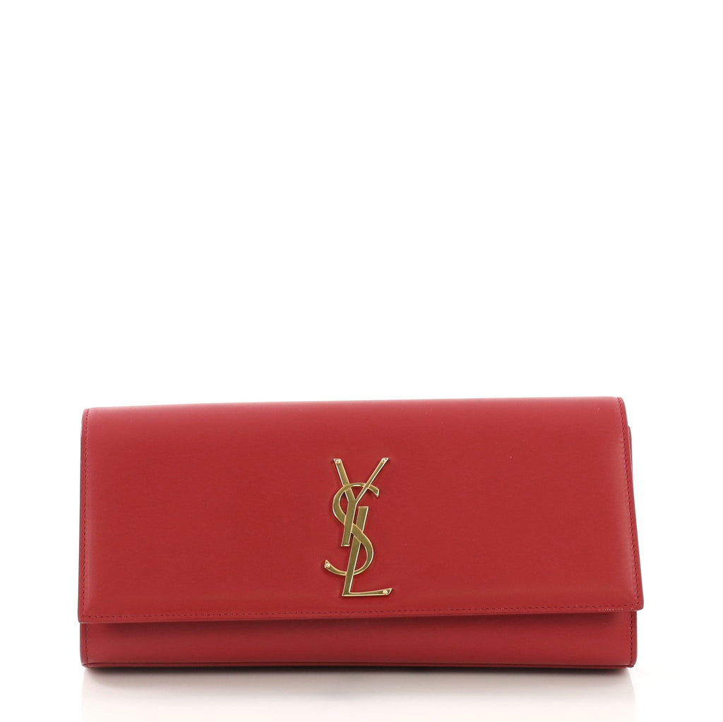Classic Monogram Clutch Leather Long
