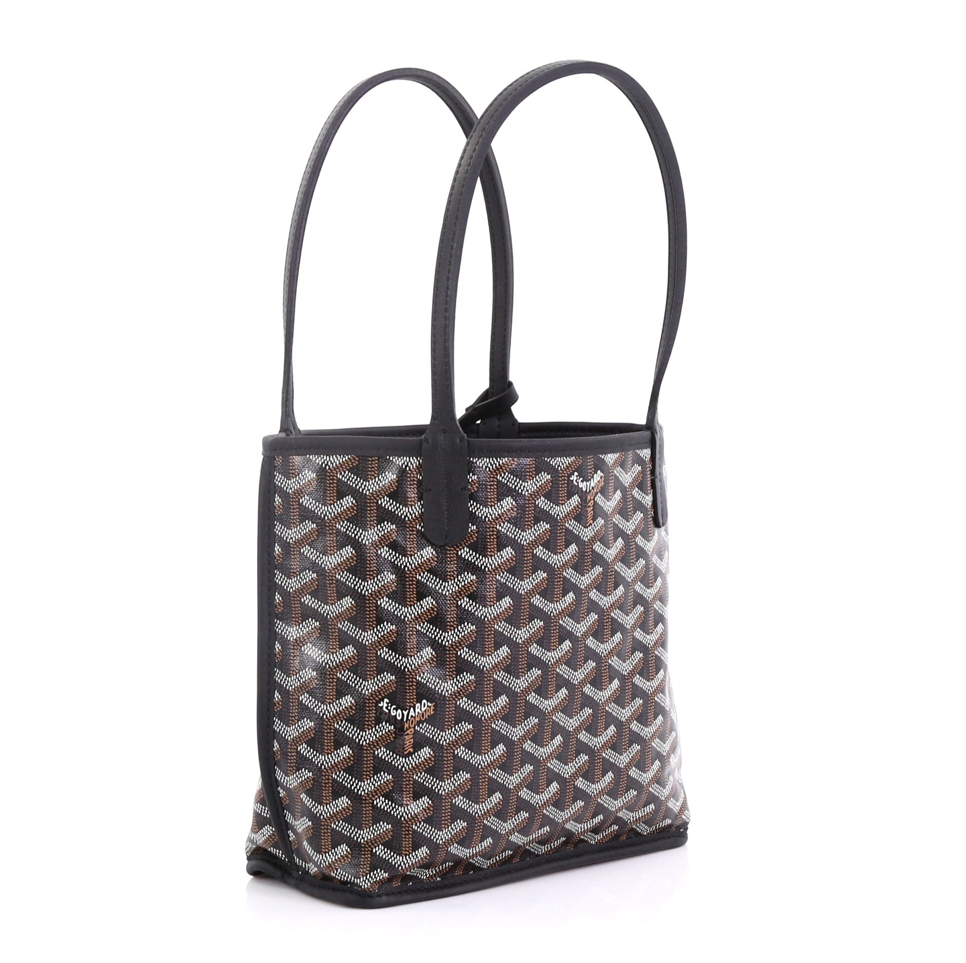 Anjou Reversible Tote Coated Canvas Mini