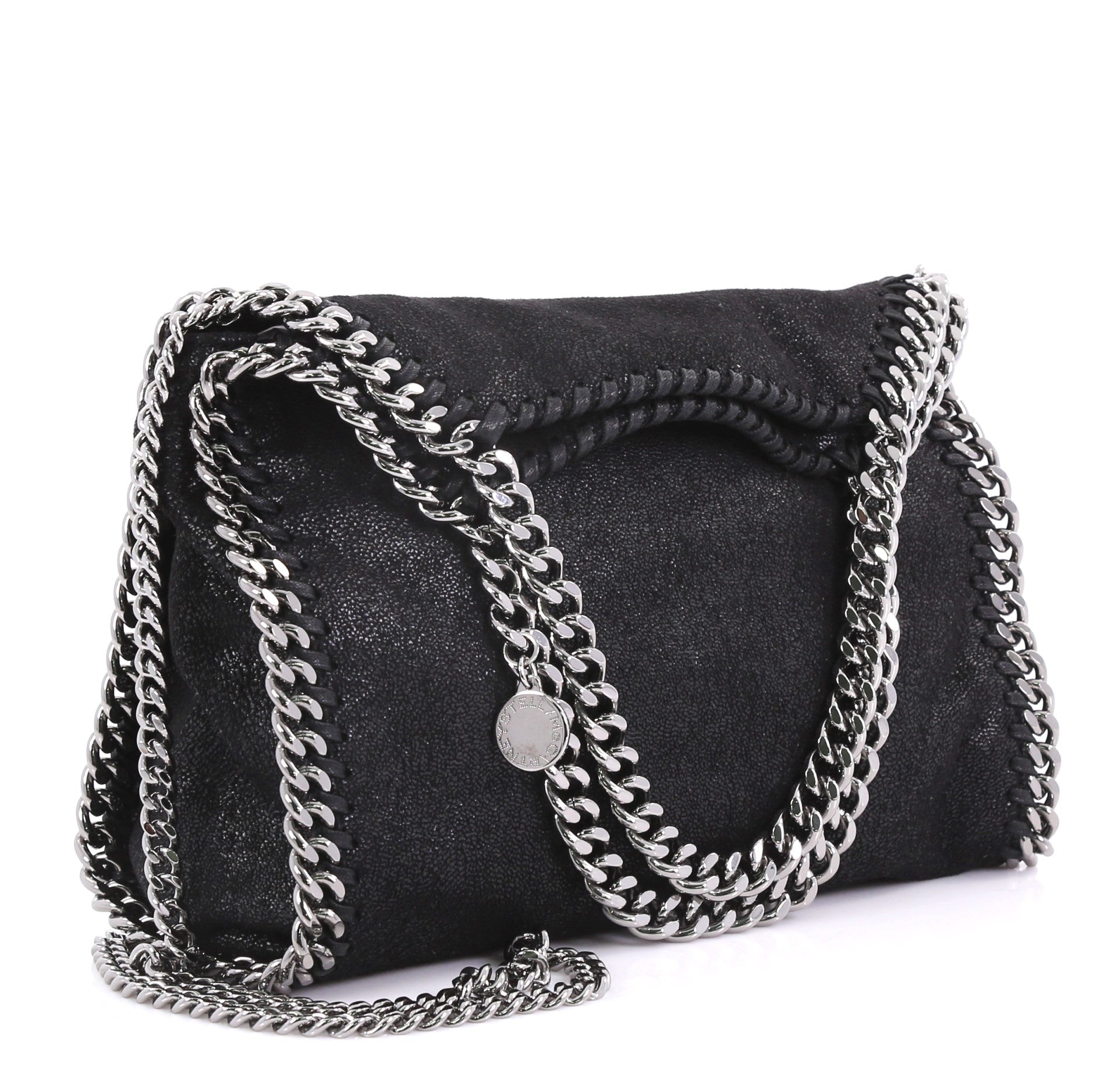 Falabella Fold Over Crossbody Bag Shaggy Deer Mini