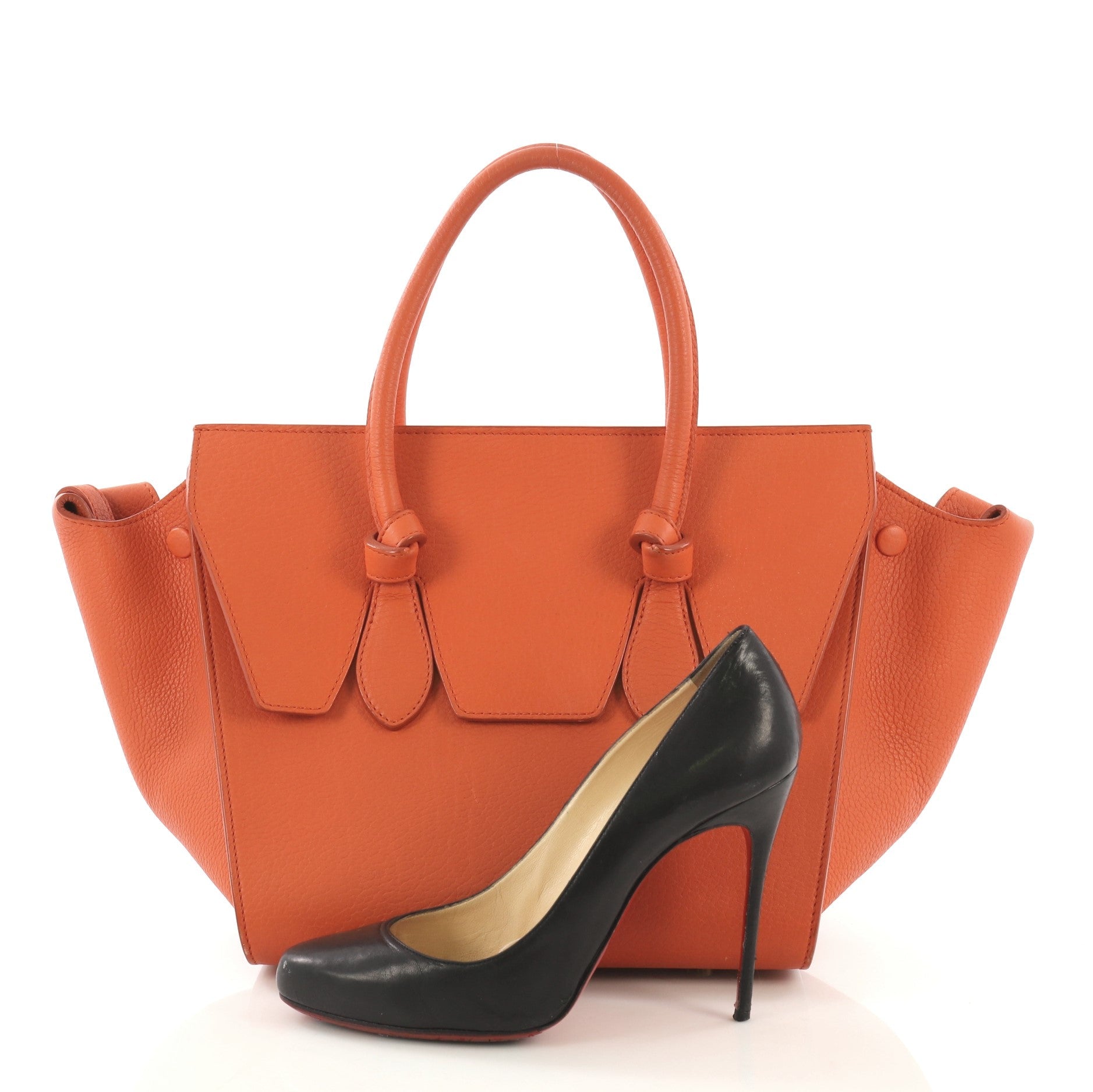Tie Knot Tote Grainy Leather Mini