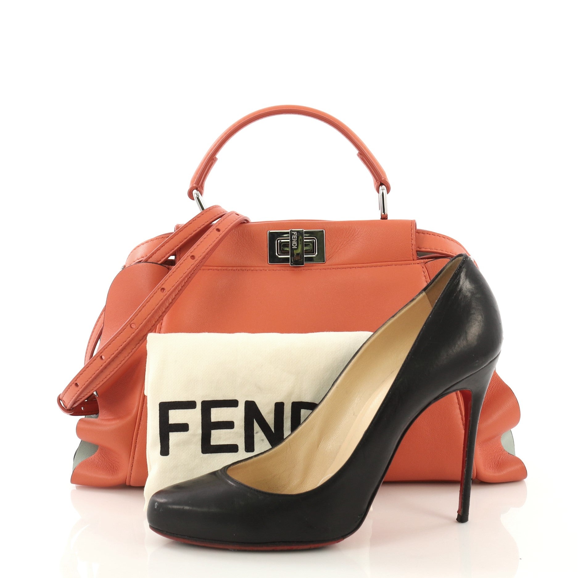 Peekaboo Wave Handbag Leather Mini