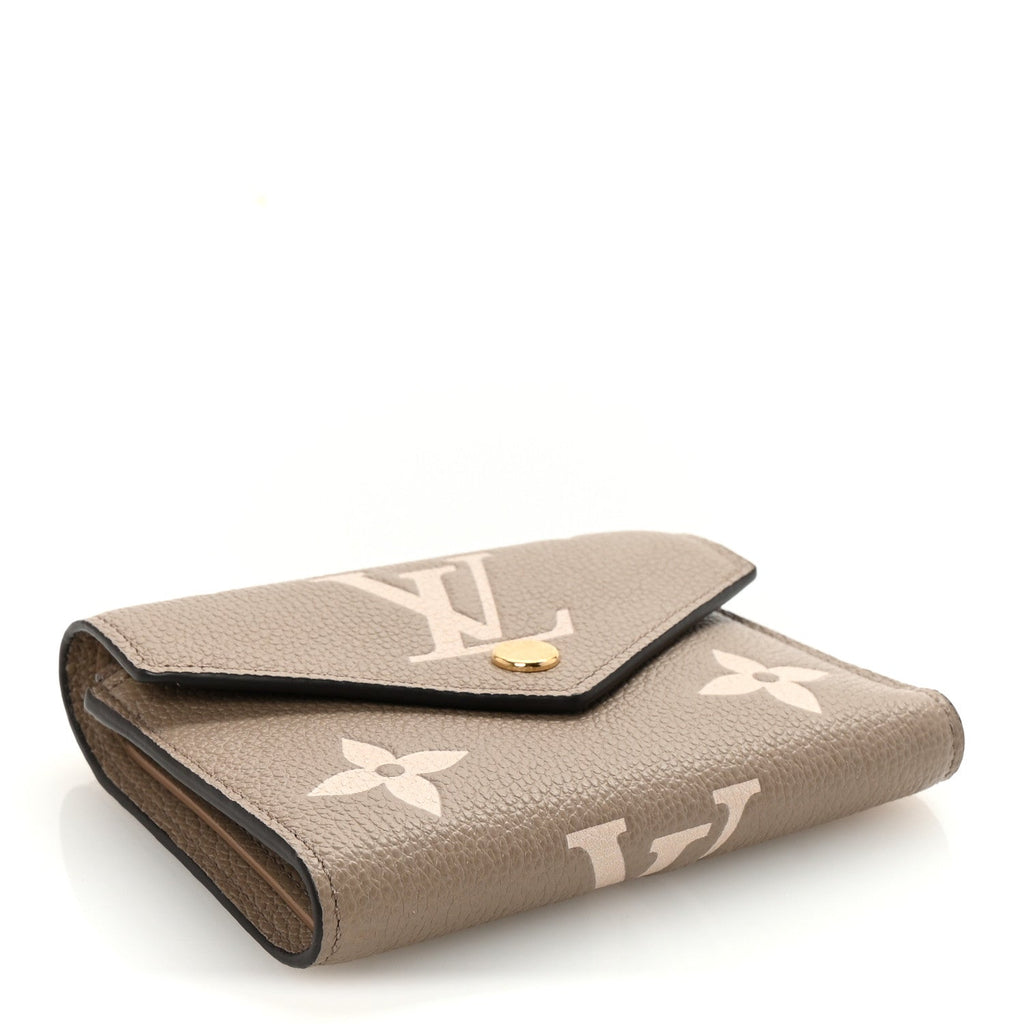 Empreinte Monogram Giant Victorine Wallet Tourterelle Creme