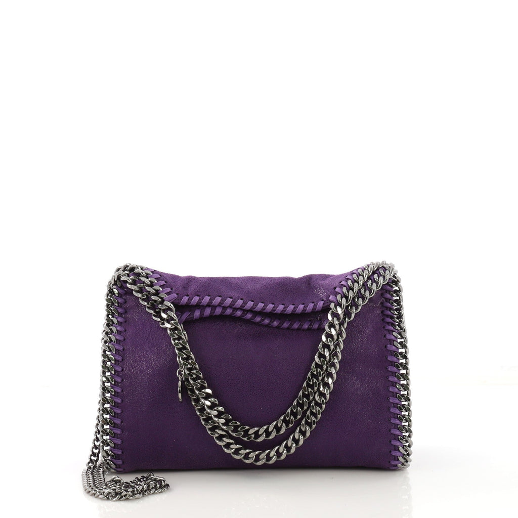 Falabella Fold Over Crossbody Bag Shaggy Deer Mini