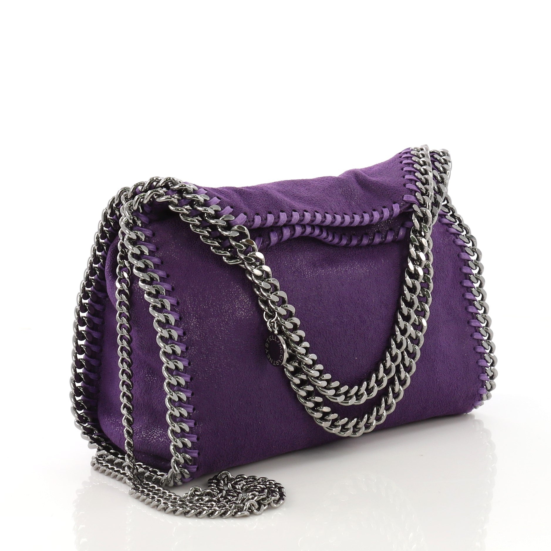 Falabella Fold Over Crossbody Bag Shaggy Deer Mini