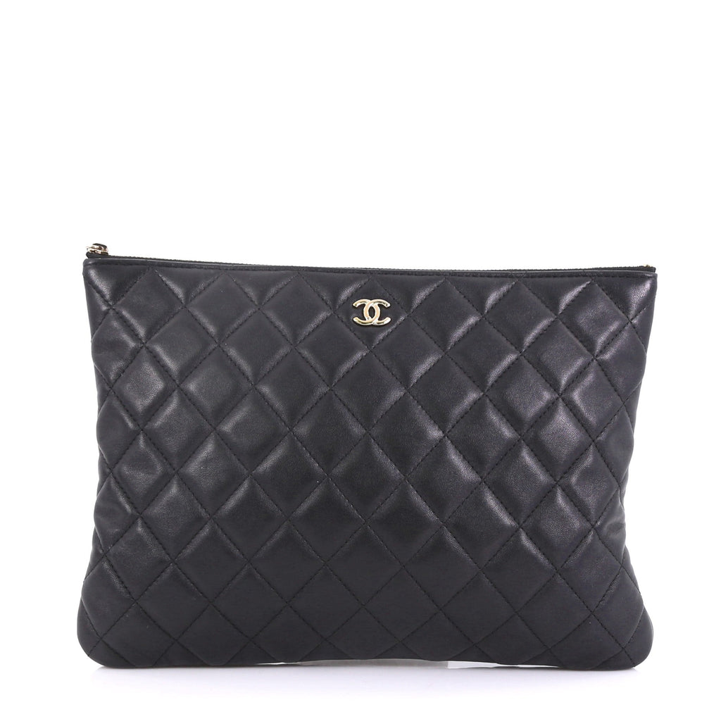 O Case Clutch Quilted Lambskin Medium