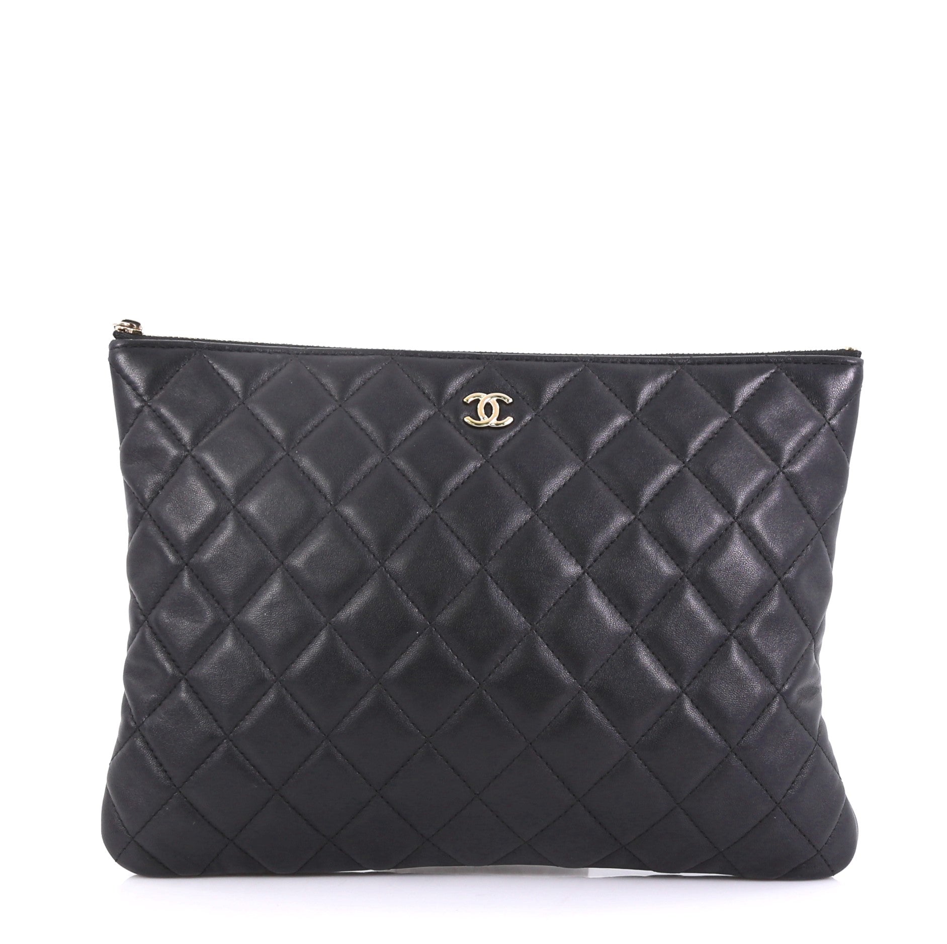 O Case Clutch Quilted Lambskin Medium