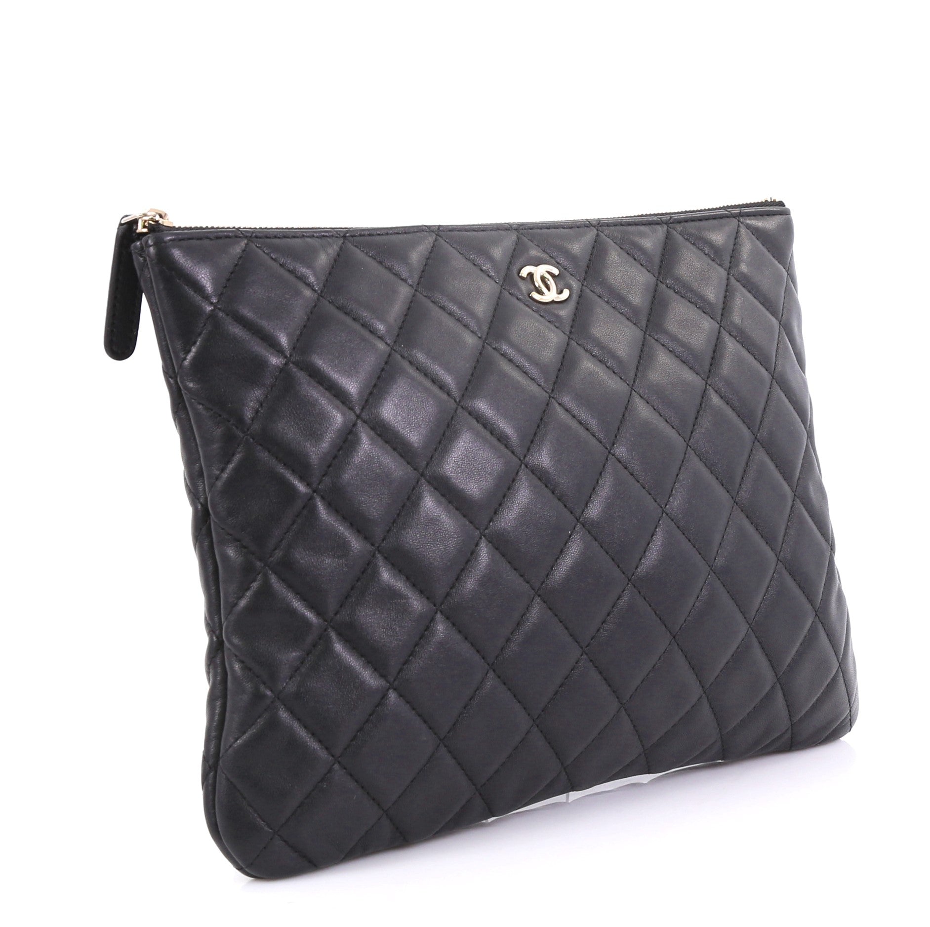 O Case Clutch Quilted Lambskin Medium