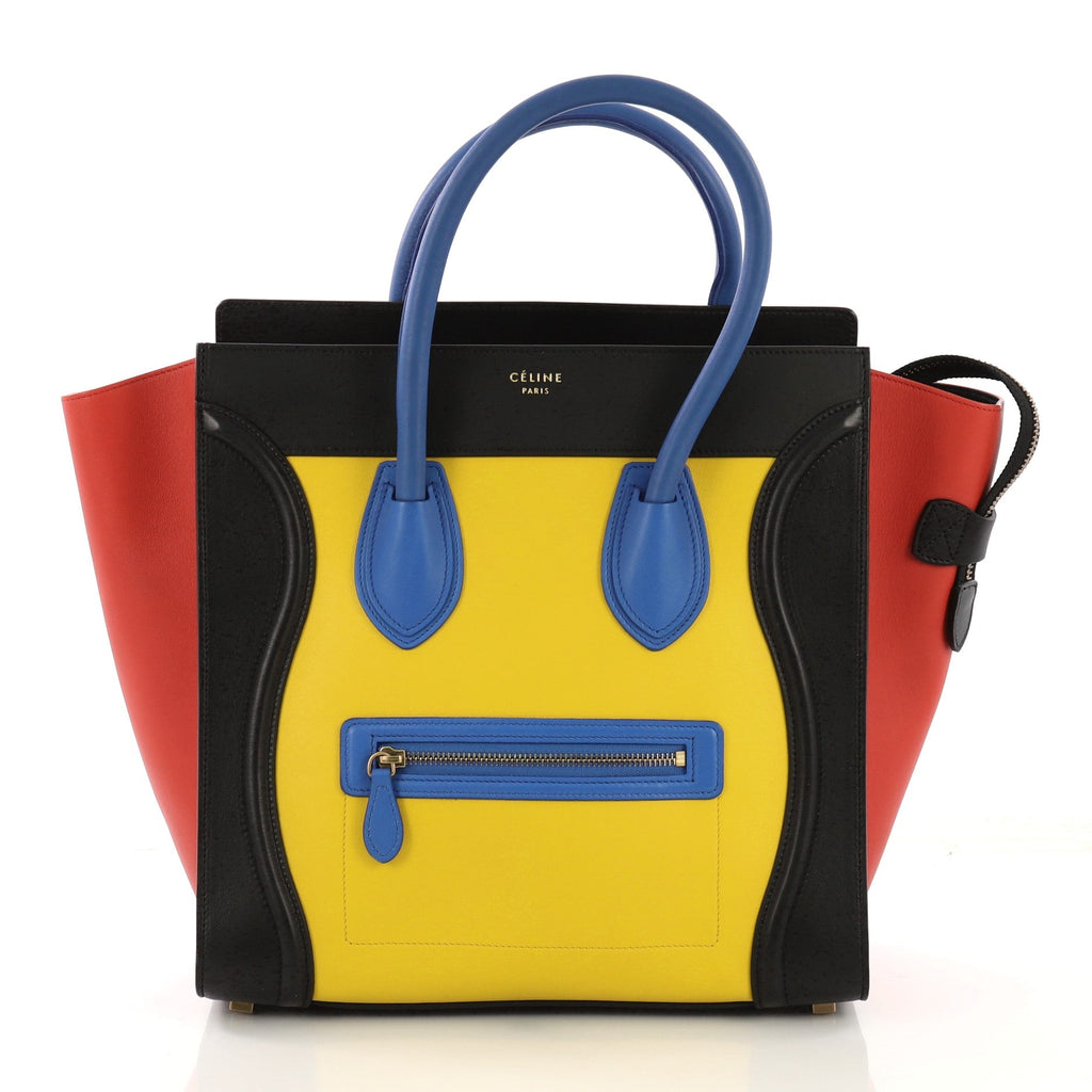 Multicolor Luggage Handbag Leather Mini