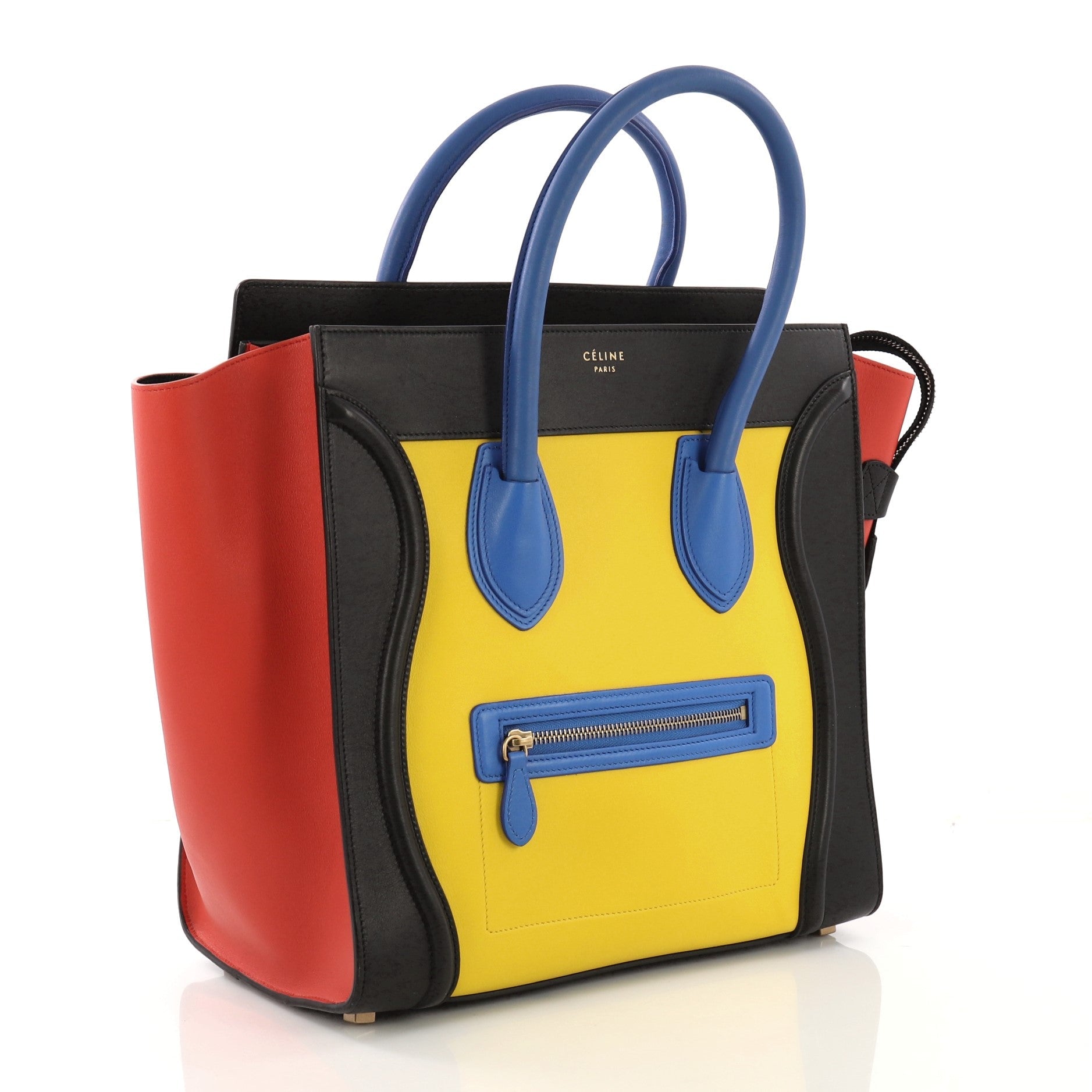 Multicolor Luggage Handbag Leather Mini