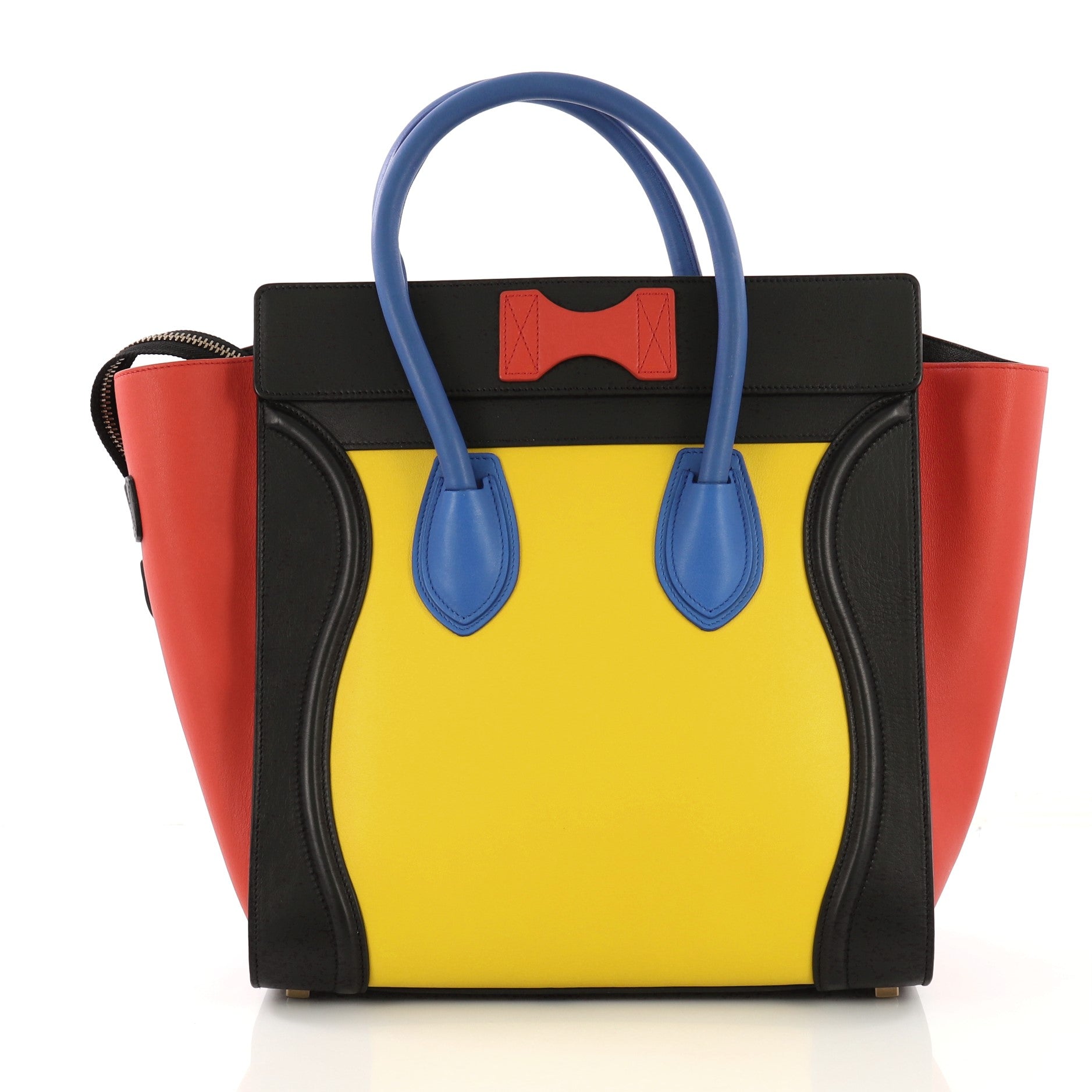 Multicolor Luggage Handbag Leather Mini