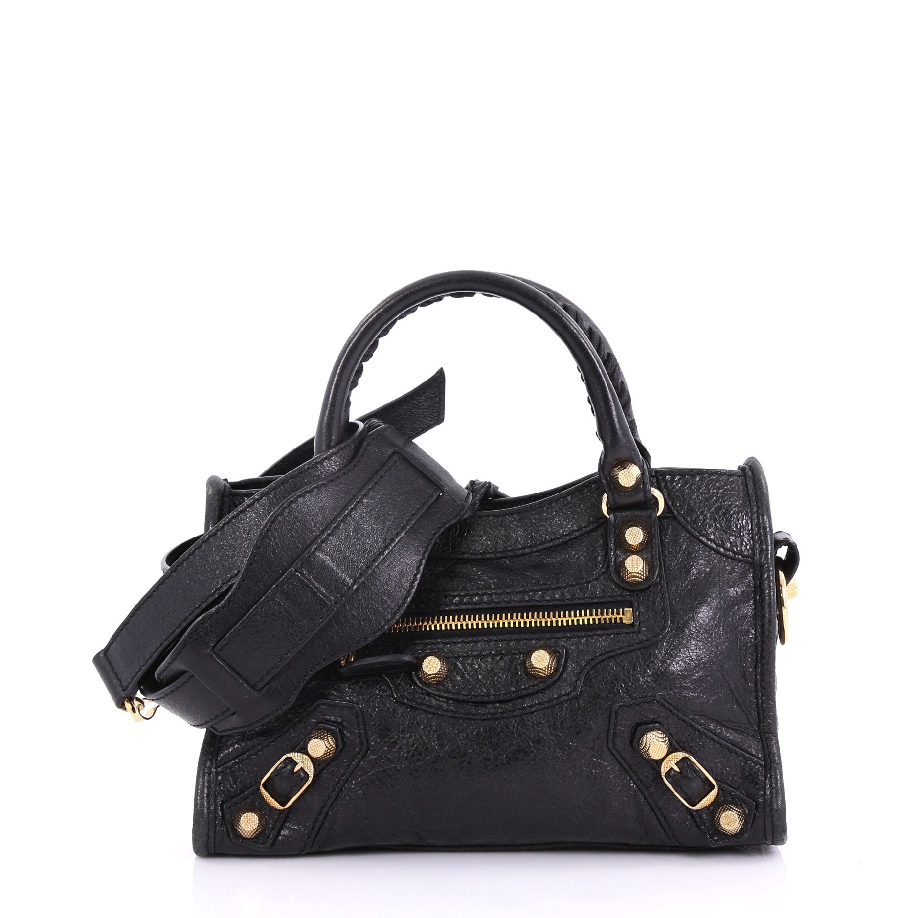 City Giant Studs Handbag Leather Mini
