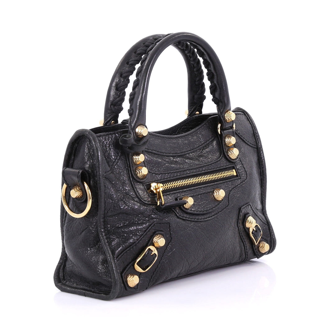 City Giant Studs Handbag Leather Mini