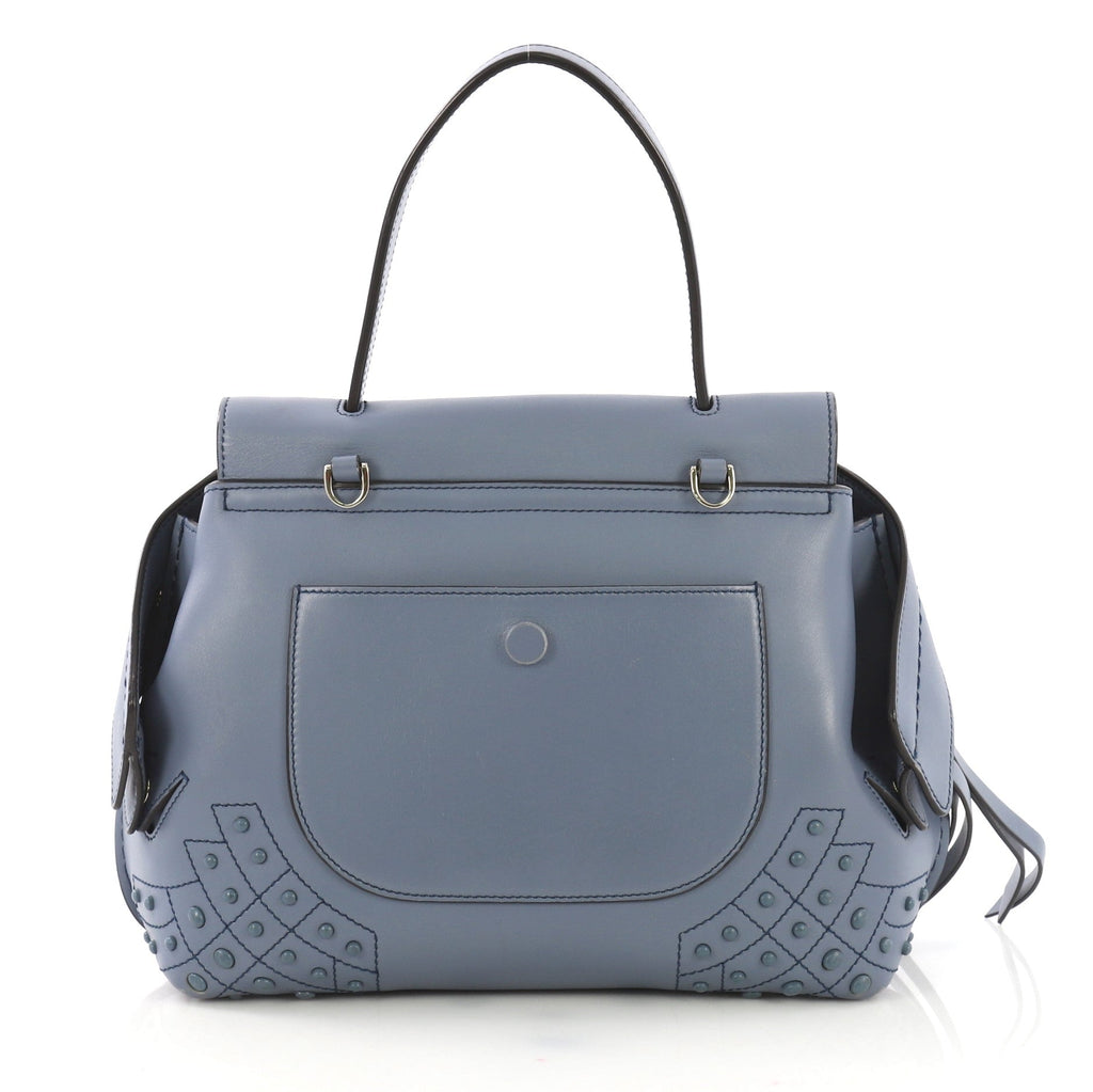 Studded Convertible Wave Bag Leather Mini