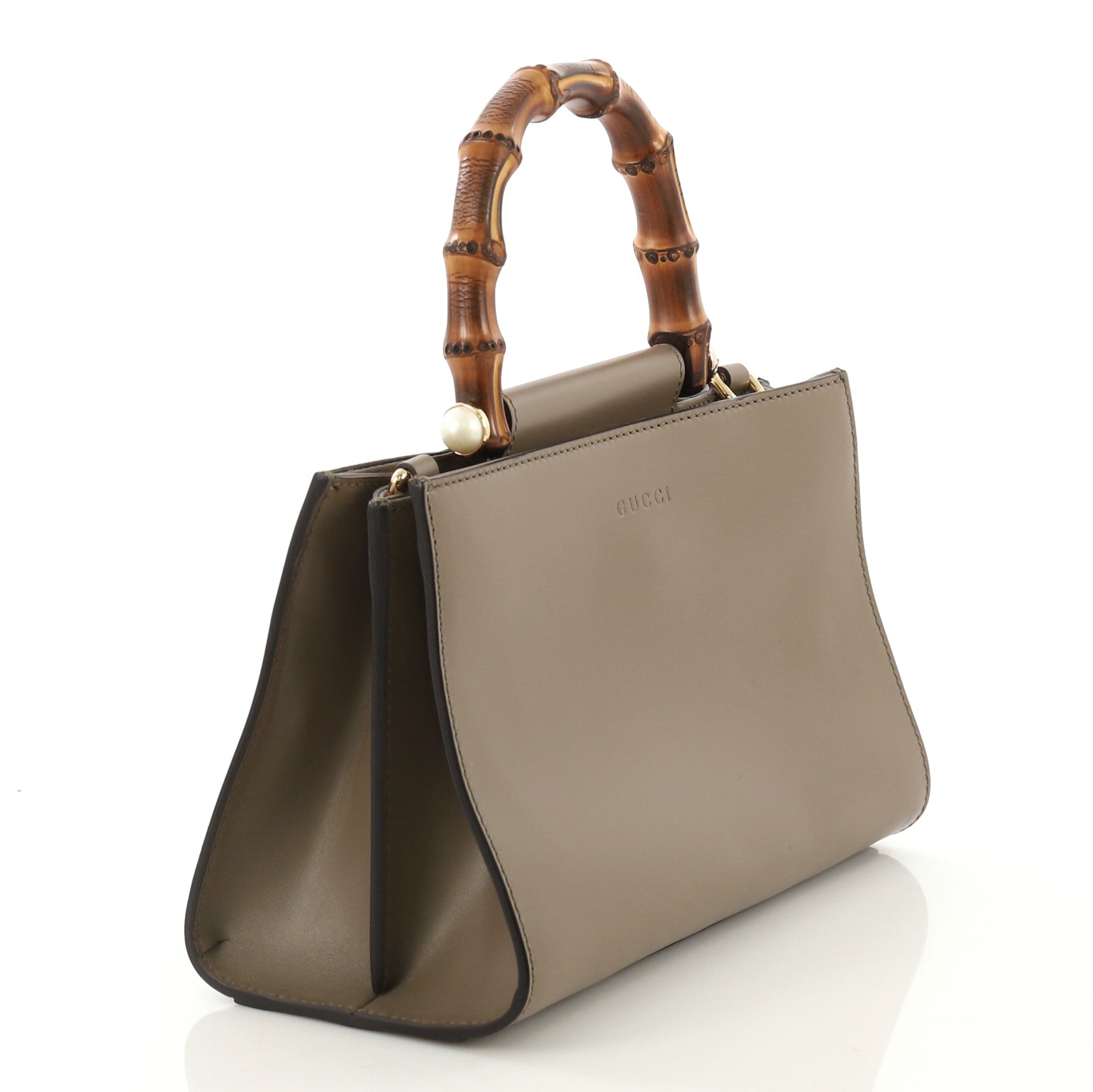 Nymphaea Top Handle Bag Leather Mini