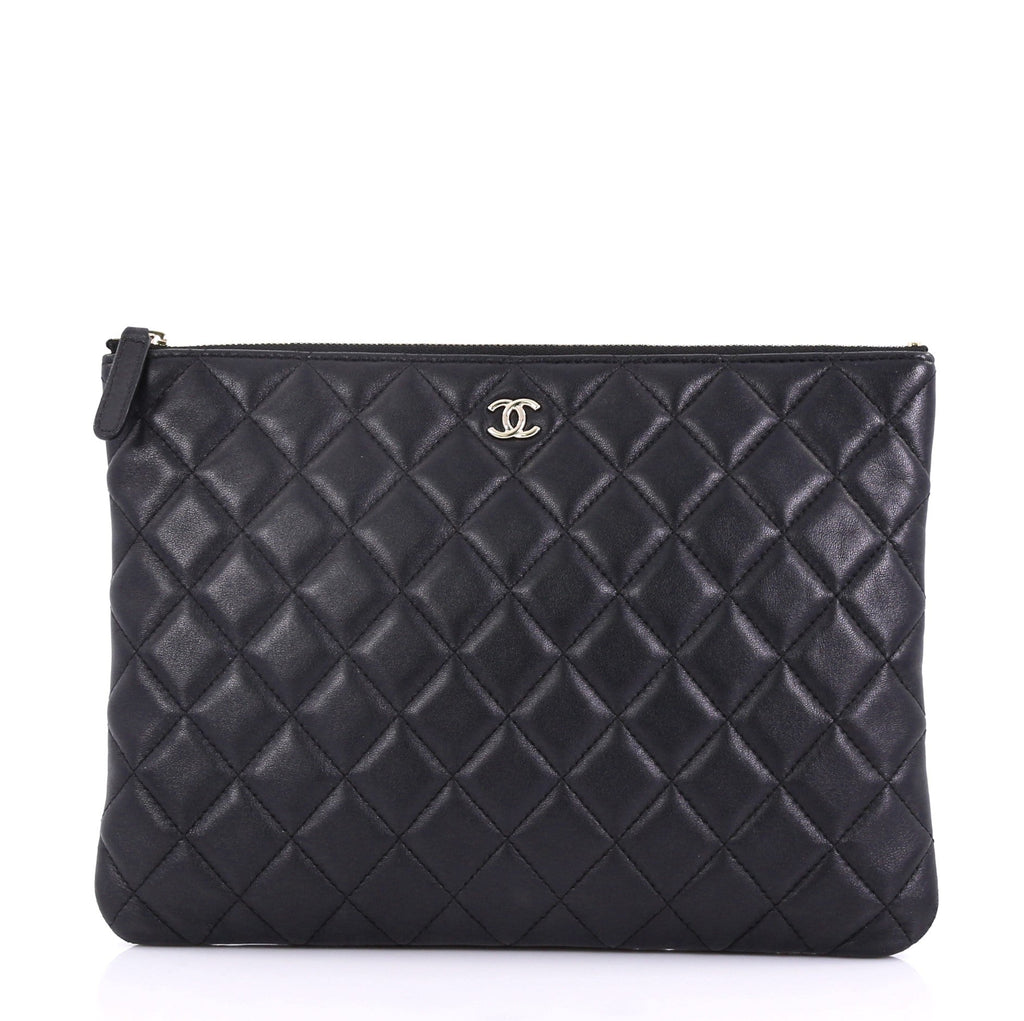 O Case Clutch Quilted Lambskin Medium