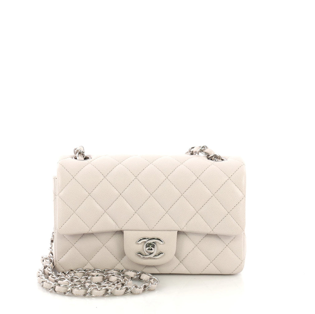Classic Single Flap Bag Quilted Caviar Mini